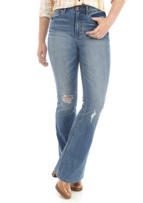 distressed jeans women's high waisted