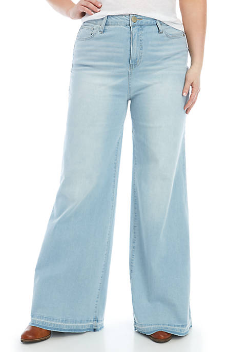 Wonderly Plus Size Wide Leg Denim Jeans | belk