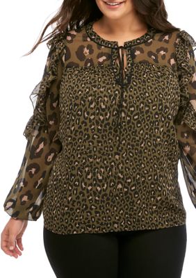 animal print blouse uk