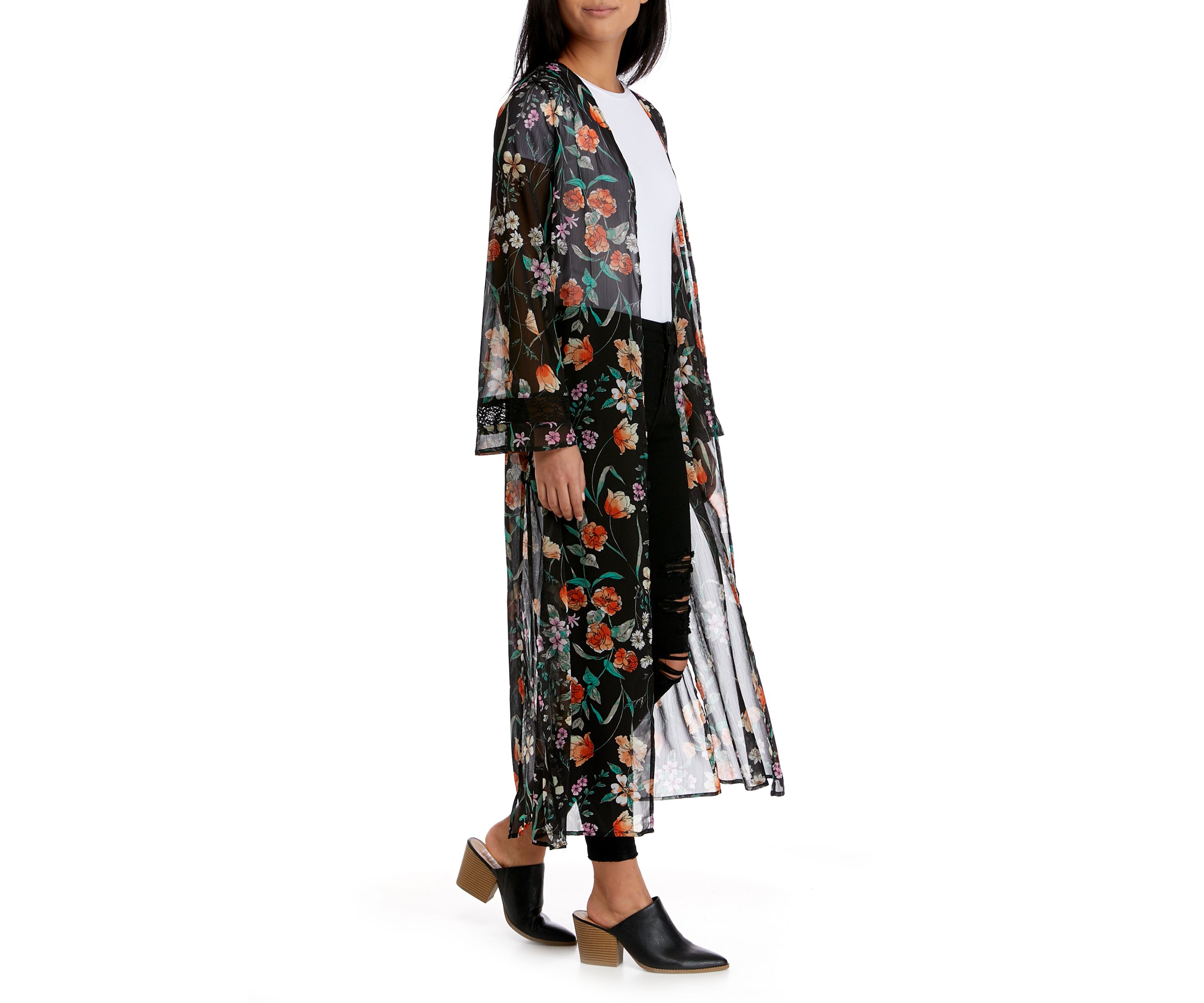 Juniors Printed Kimono