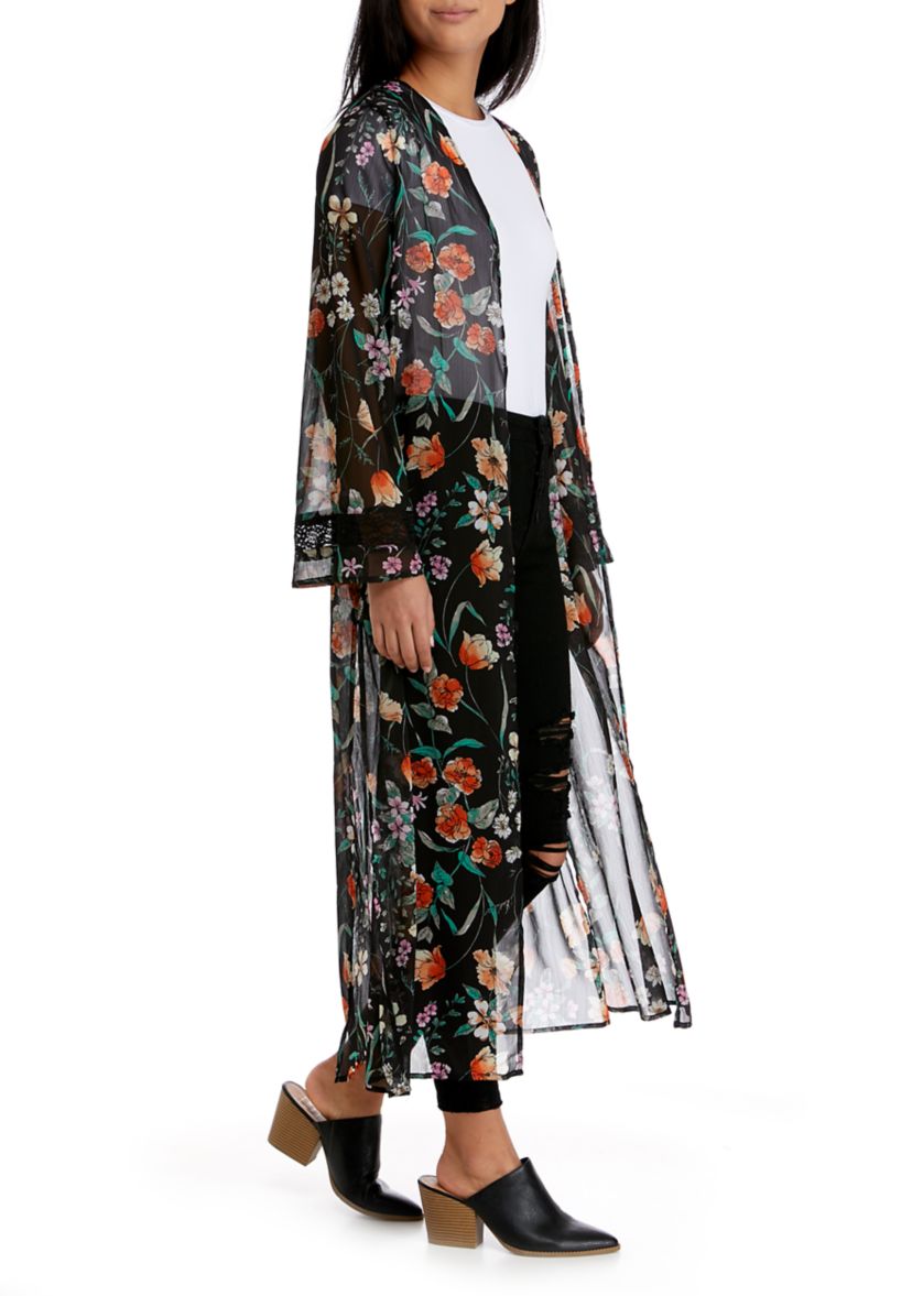 Juniors Printed Kimono