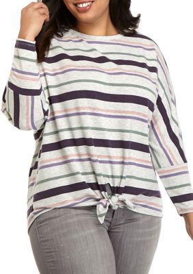 plus size stripe shirt