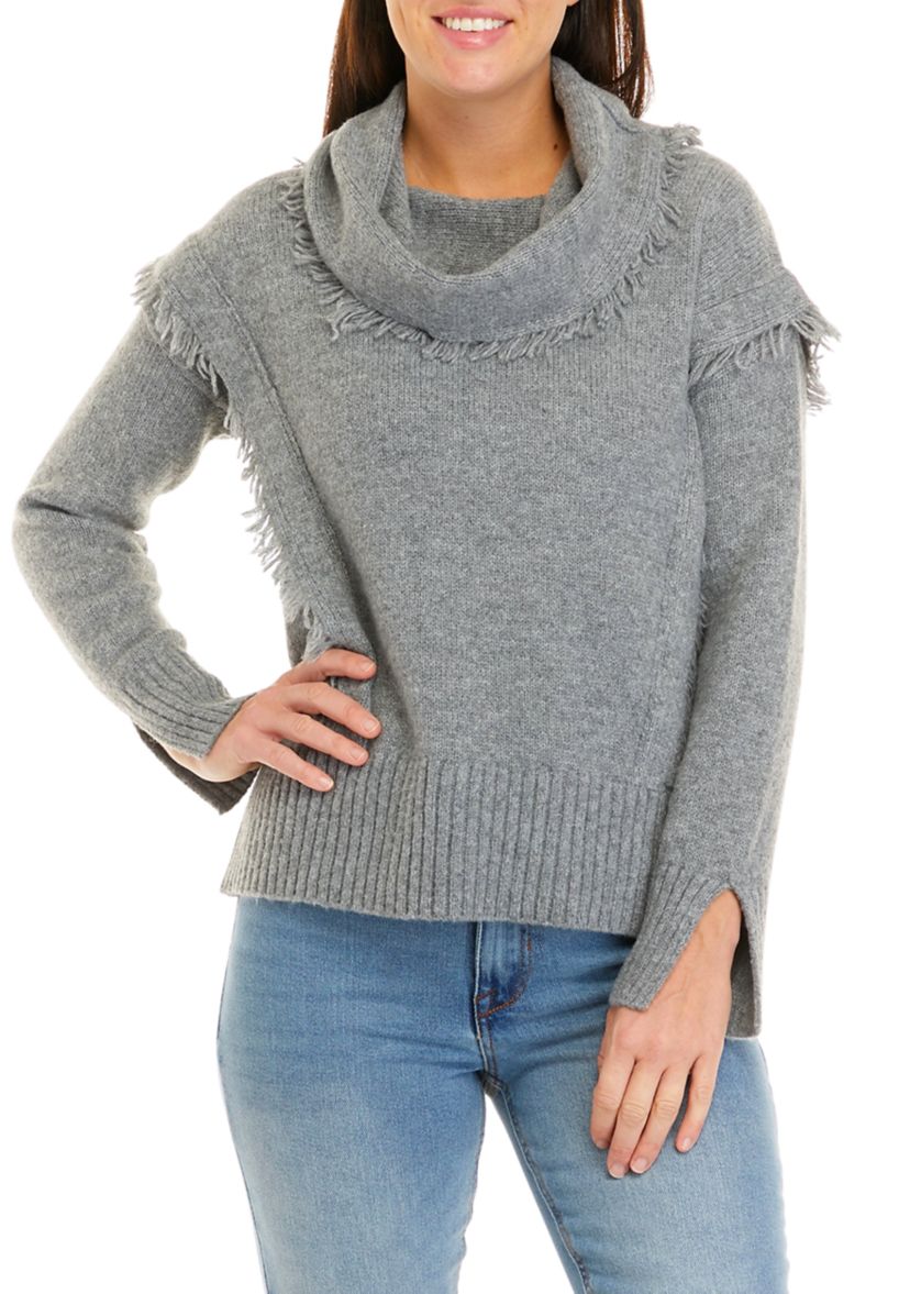 Womens Long Sleeve Cowl Neck Top
