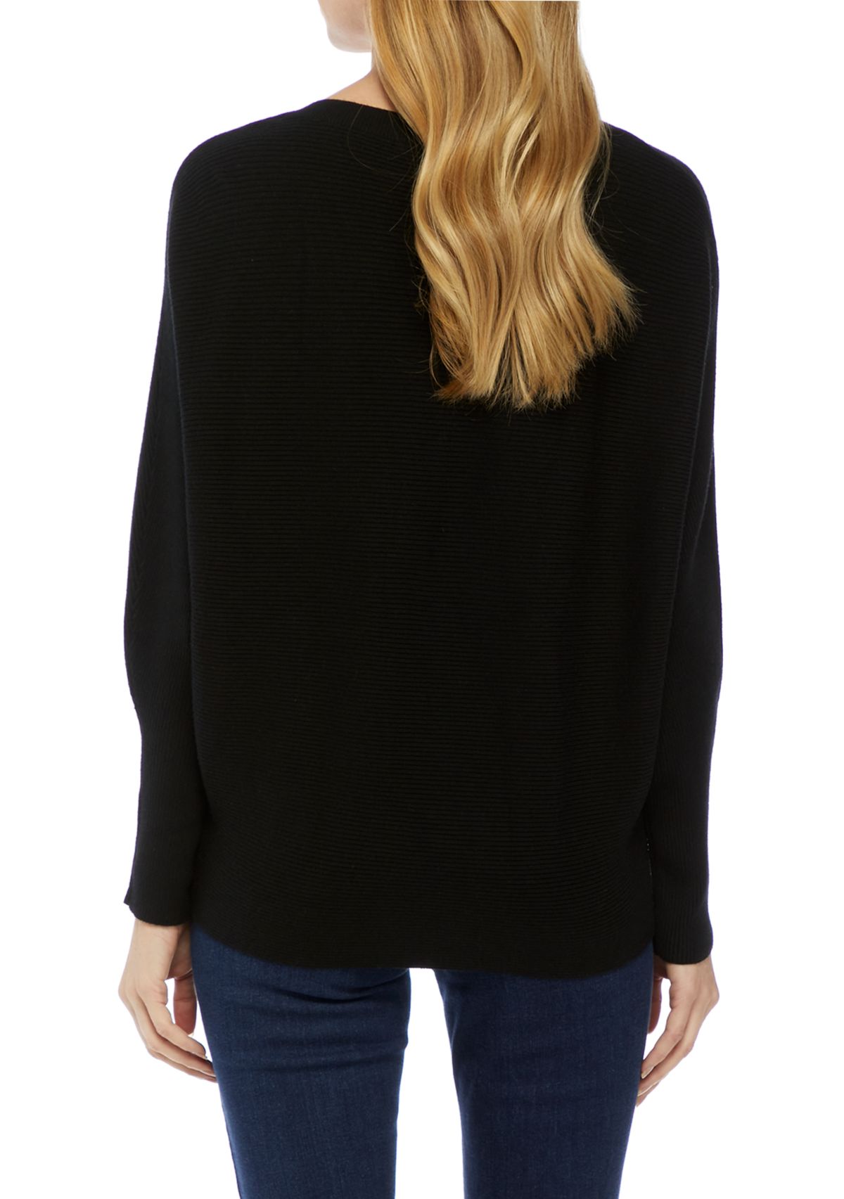 Womens Ribbed Dolman Sweater
