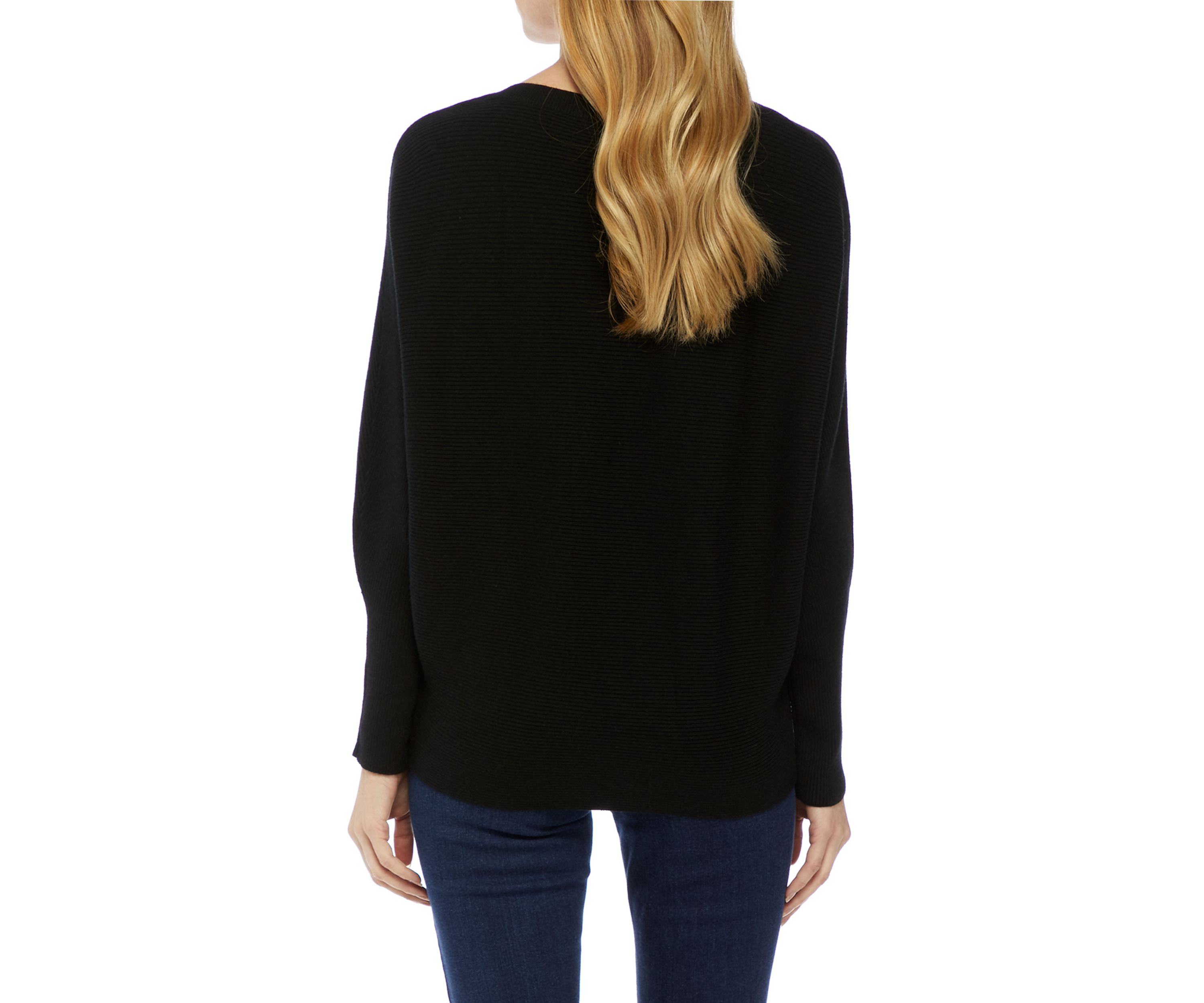 Womens Ribbed Dolman Sweater