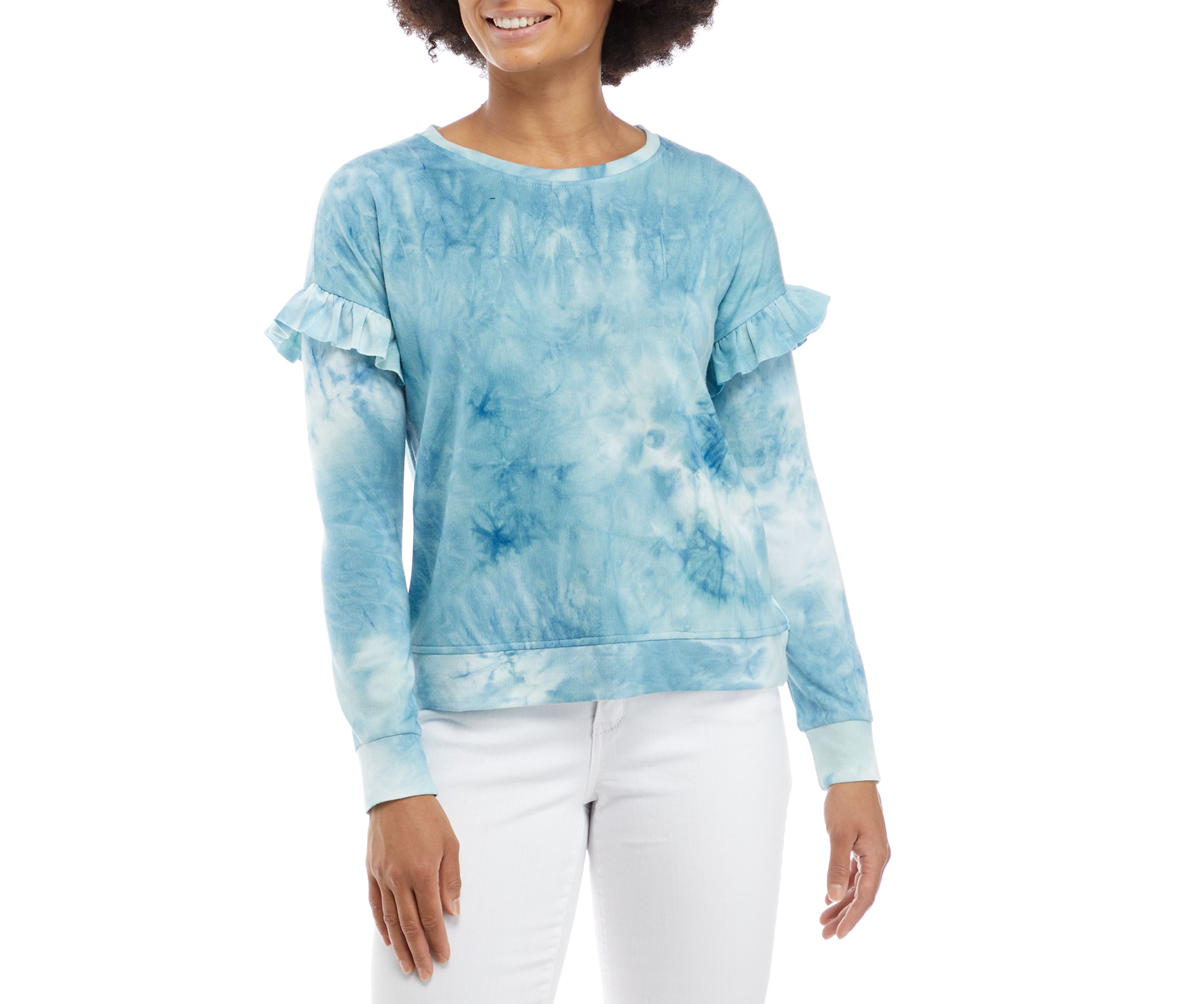 Ruffle Trim Sweatshirt