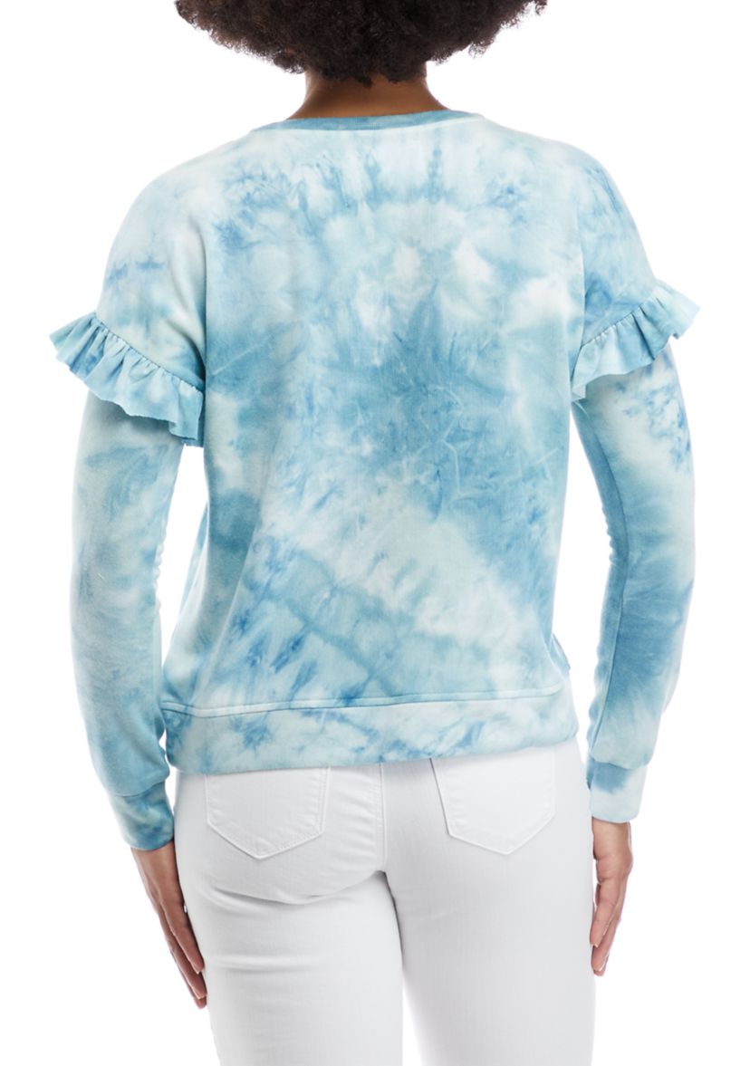 Ruffle Trim Sweatshirt