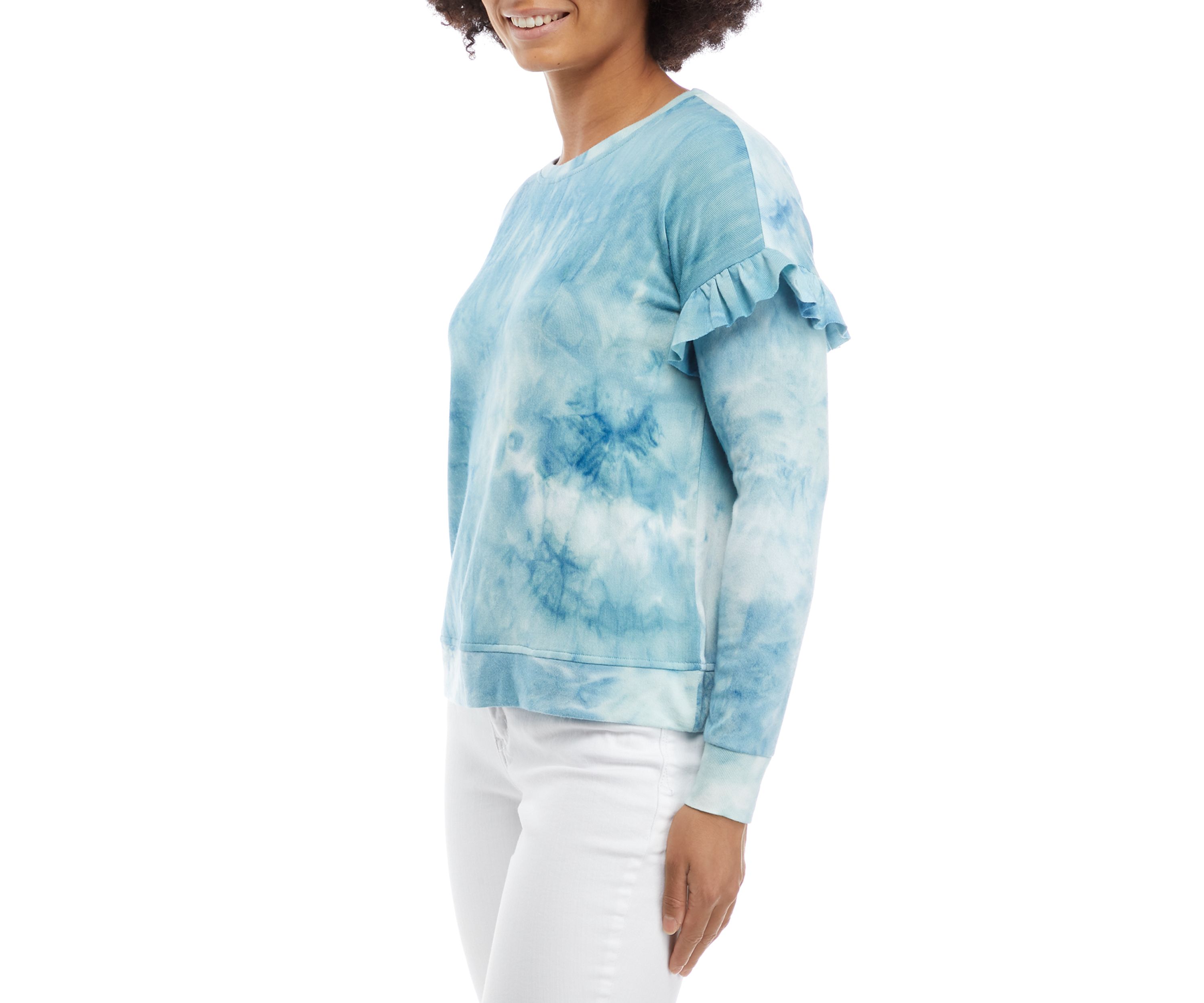 Ruffle Trim Sweatshirt