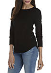 Julianna Long Sleeve Core Knit T-Shirt
