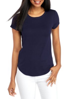 Julita scoop neck half sleeve tee - FINAL SALE