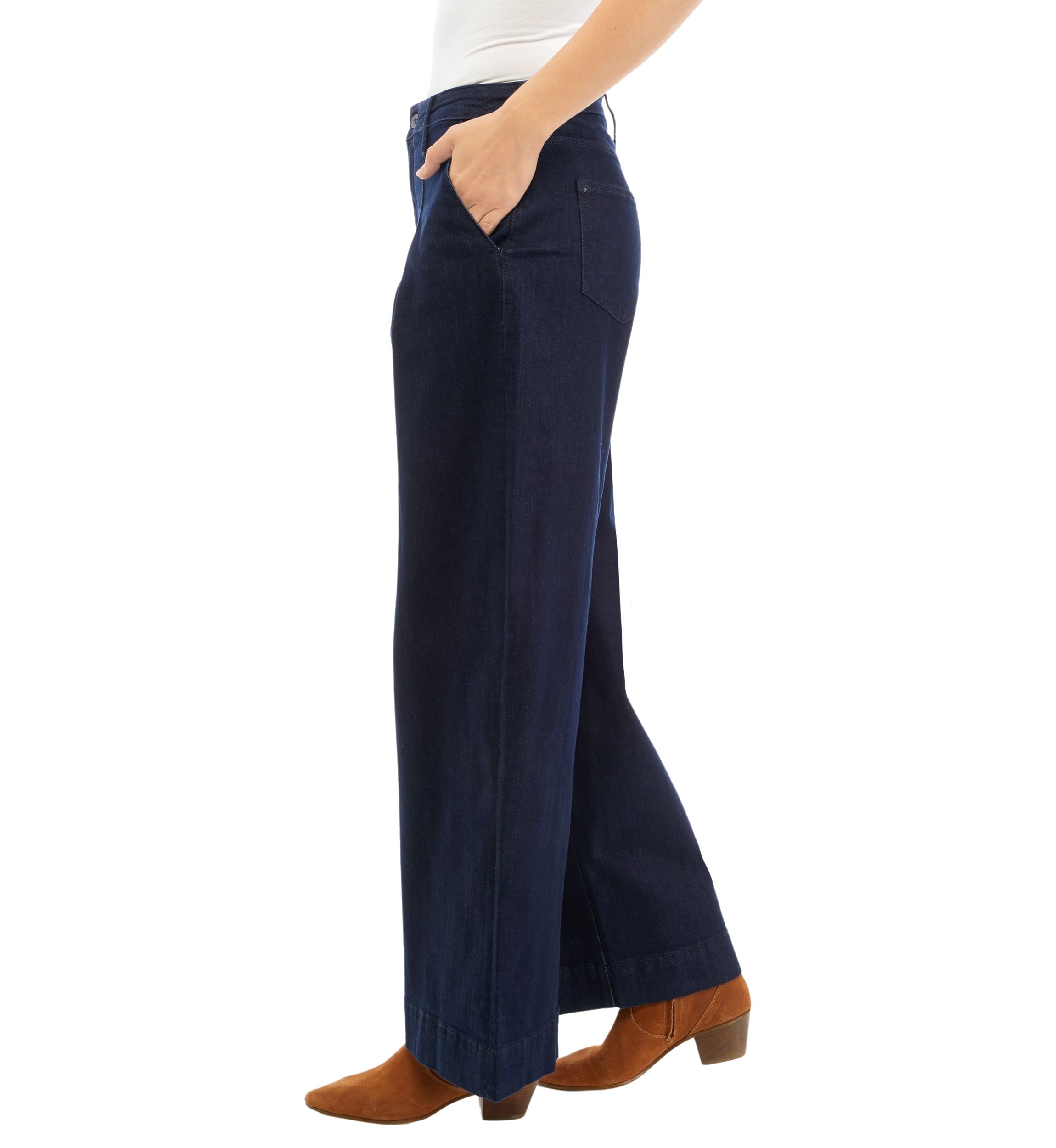 Womens Pleated High Rise Pants