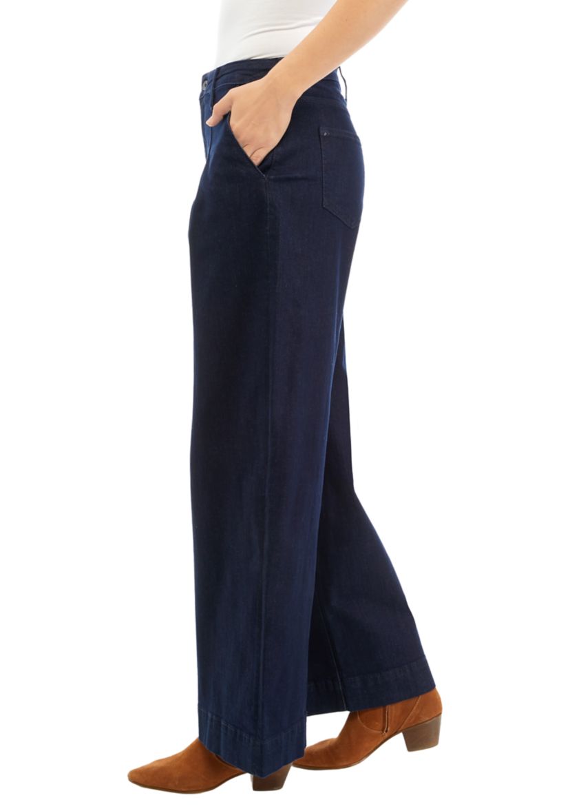 Womens Pleated High Rise Pants