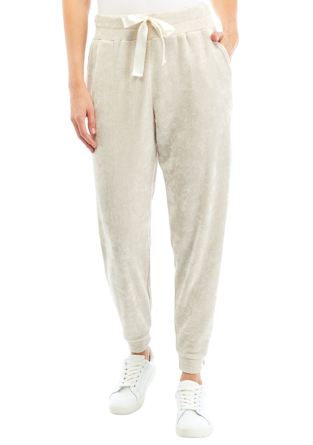 Womens Chenille Jogger Pants