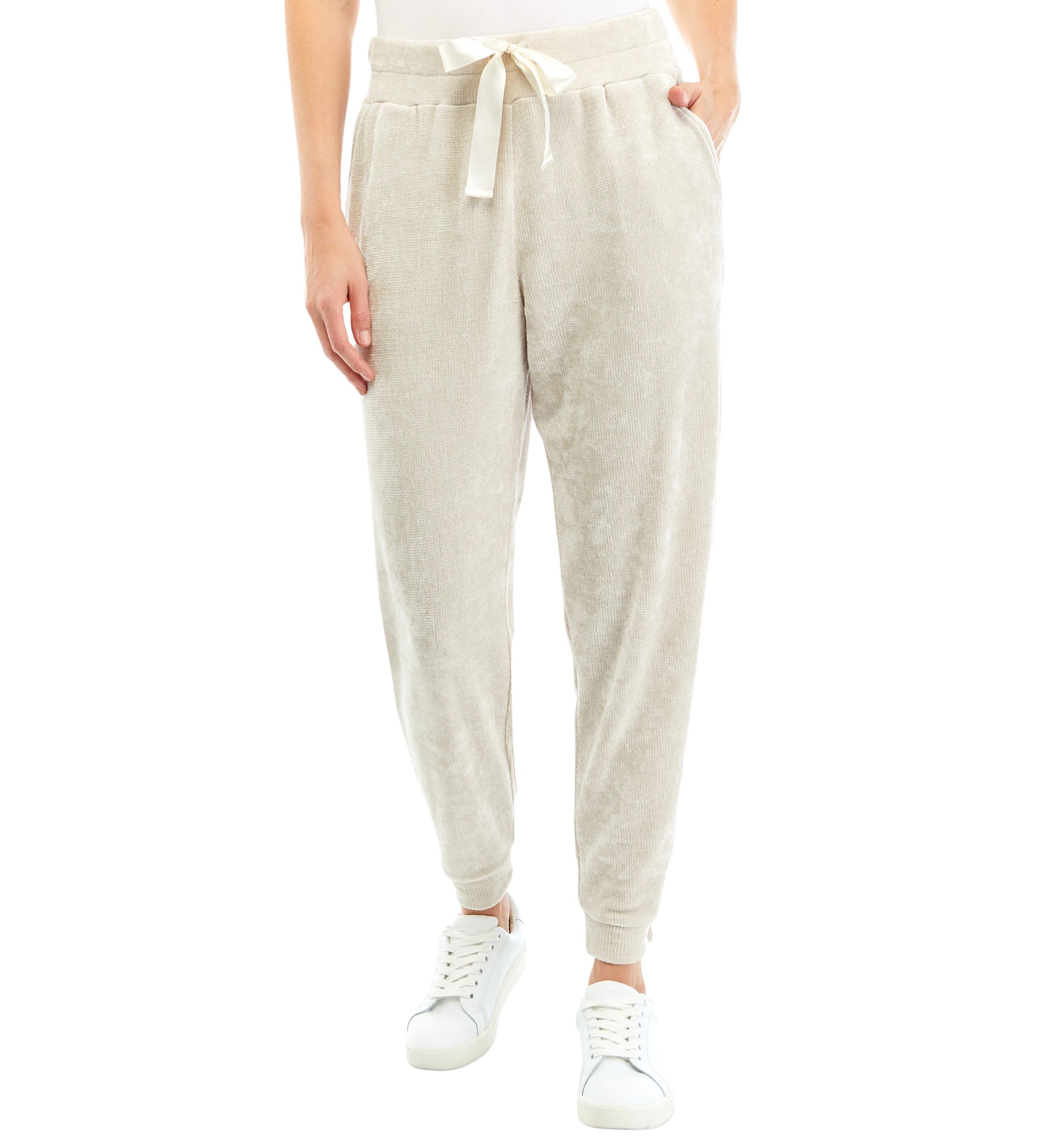 Womens Chenille Jogger Pants