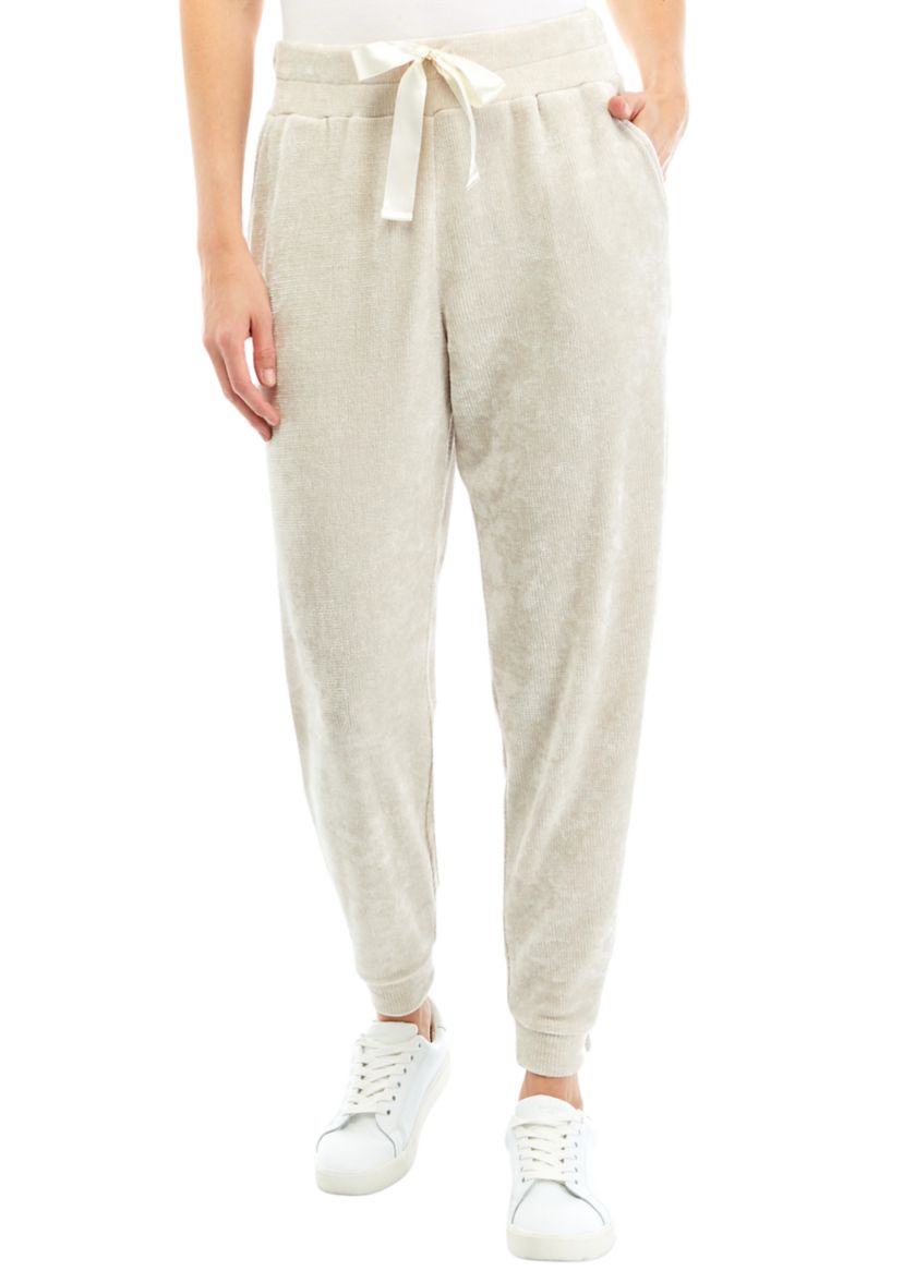 Womens Chenille Jogger Pants
