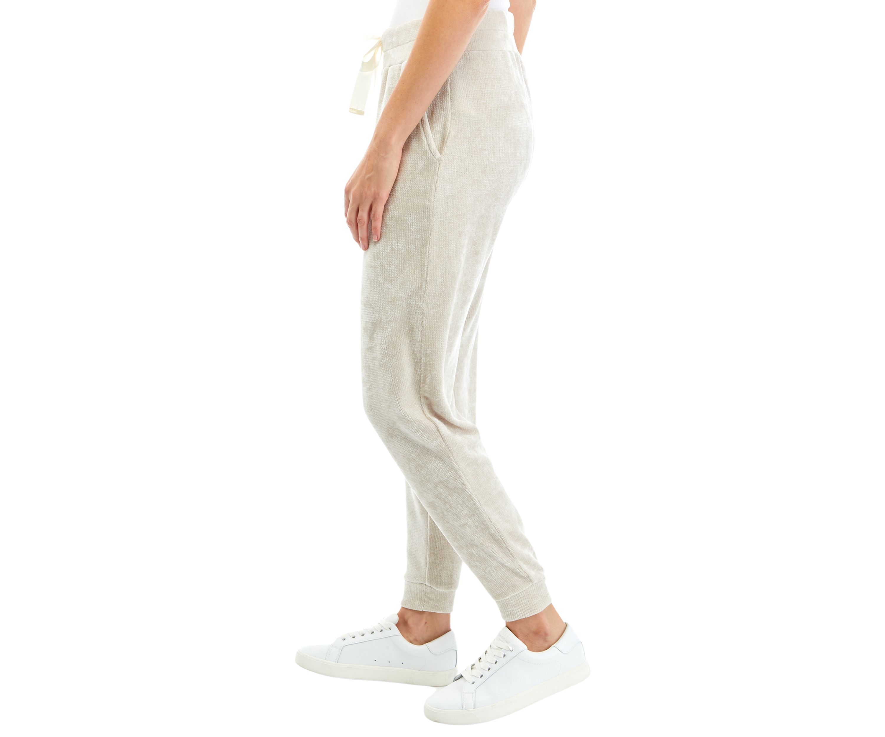 Womens Chenille Jogger Pants