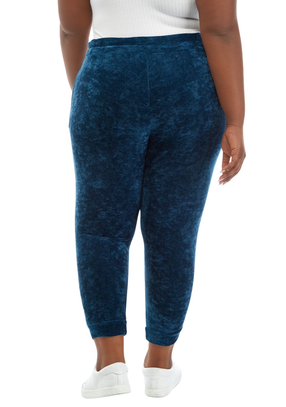 Plus Size Smocked Waistband Joggers