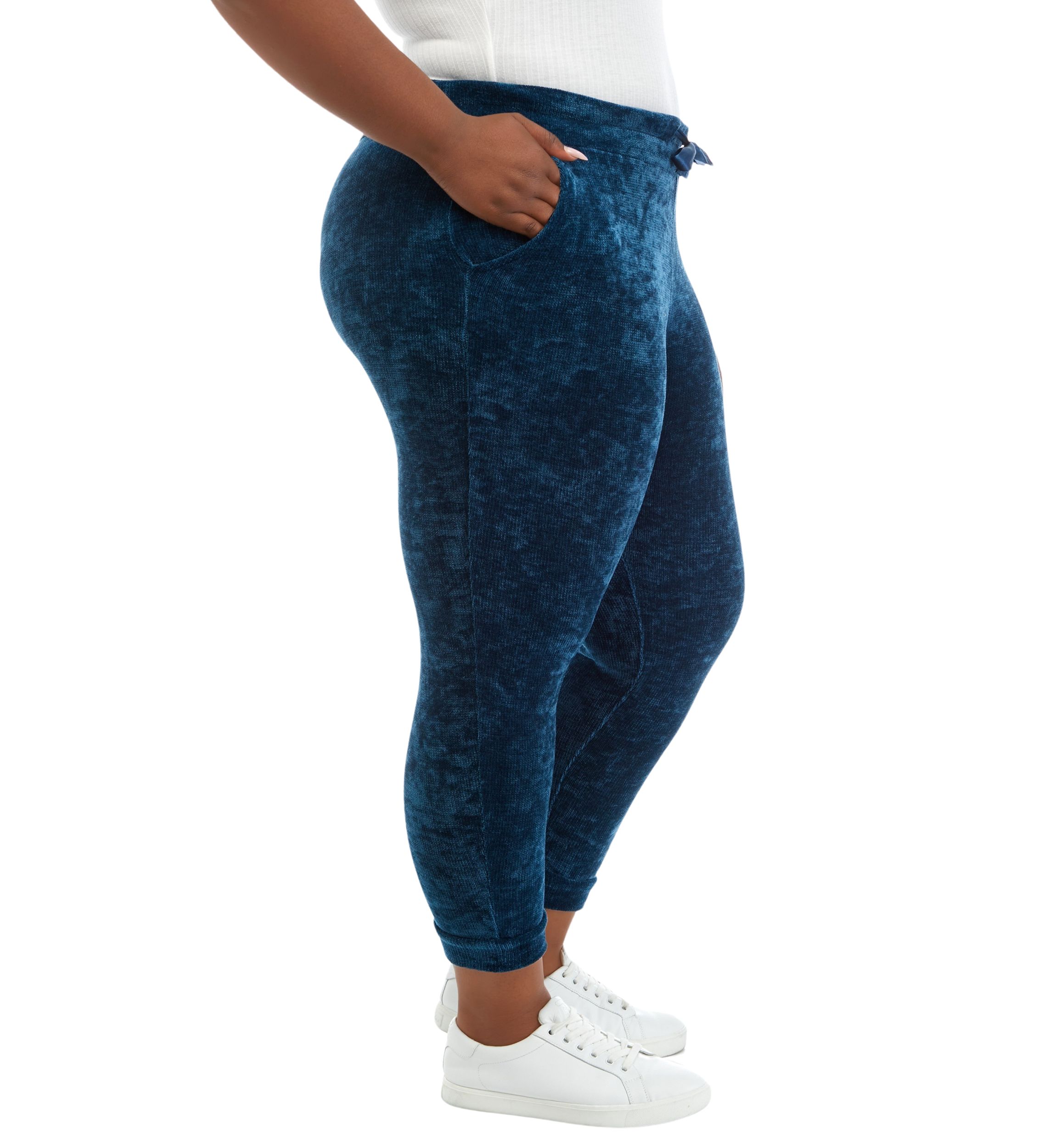 Plus Size Smocked Waistband Joggers