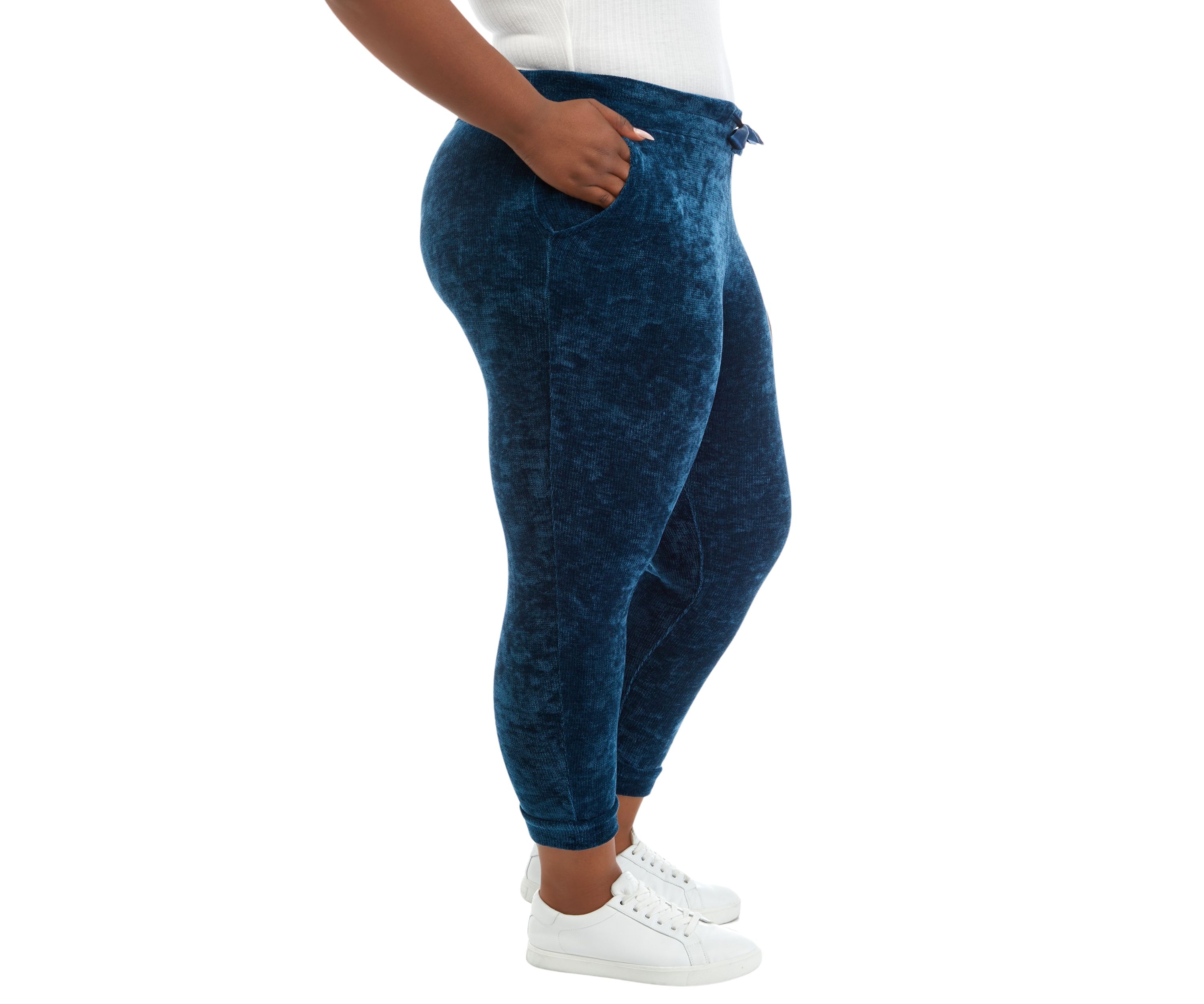 Plus Size Smocked Waistband Joggers