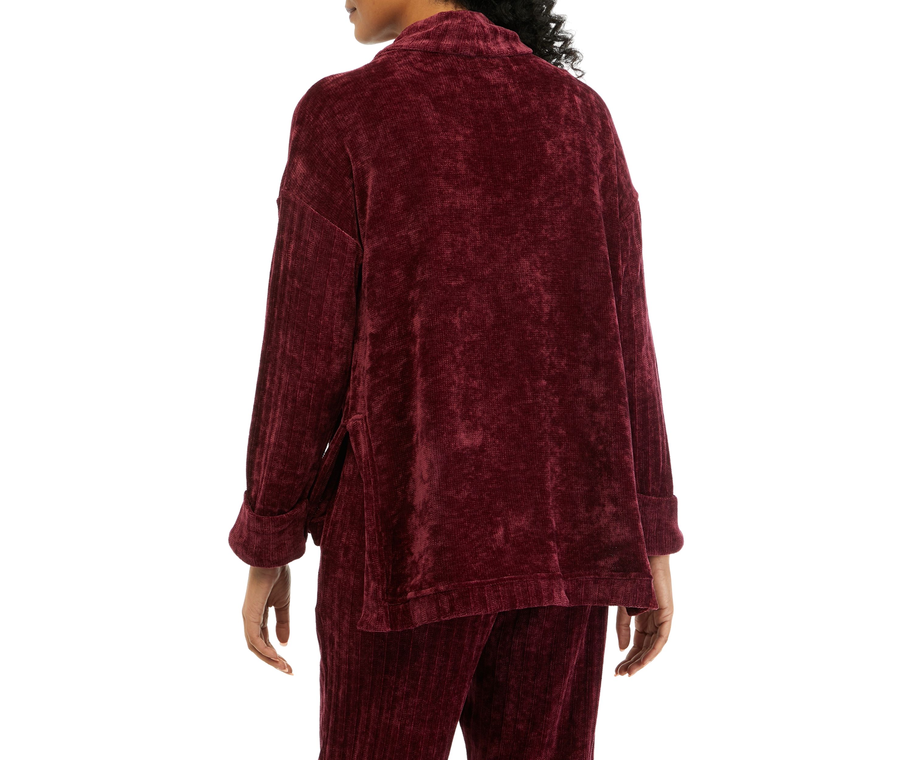 Womens Chenille Turtleneck Drop Shoulder Sweater 