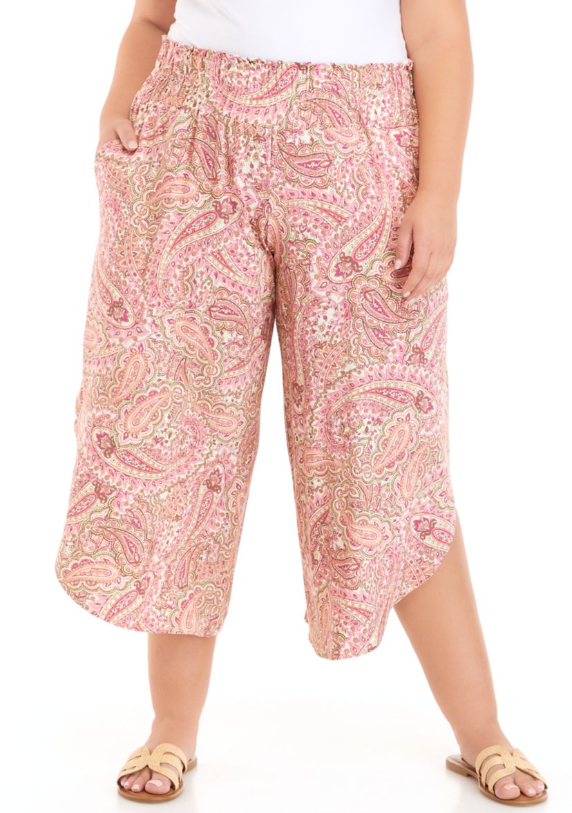 Plus Size Genie Printed Pants