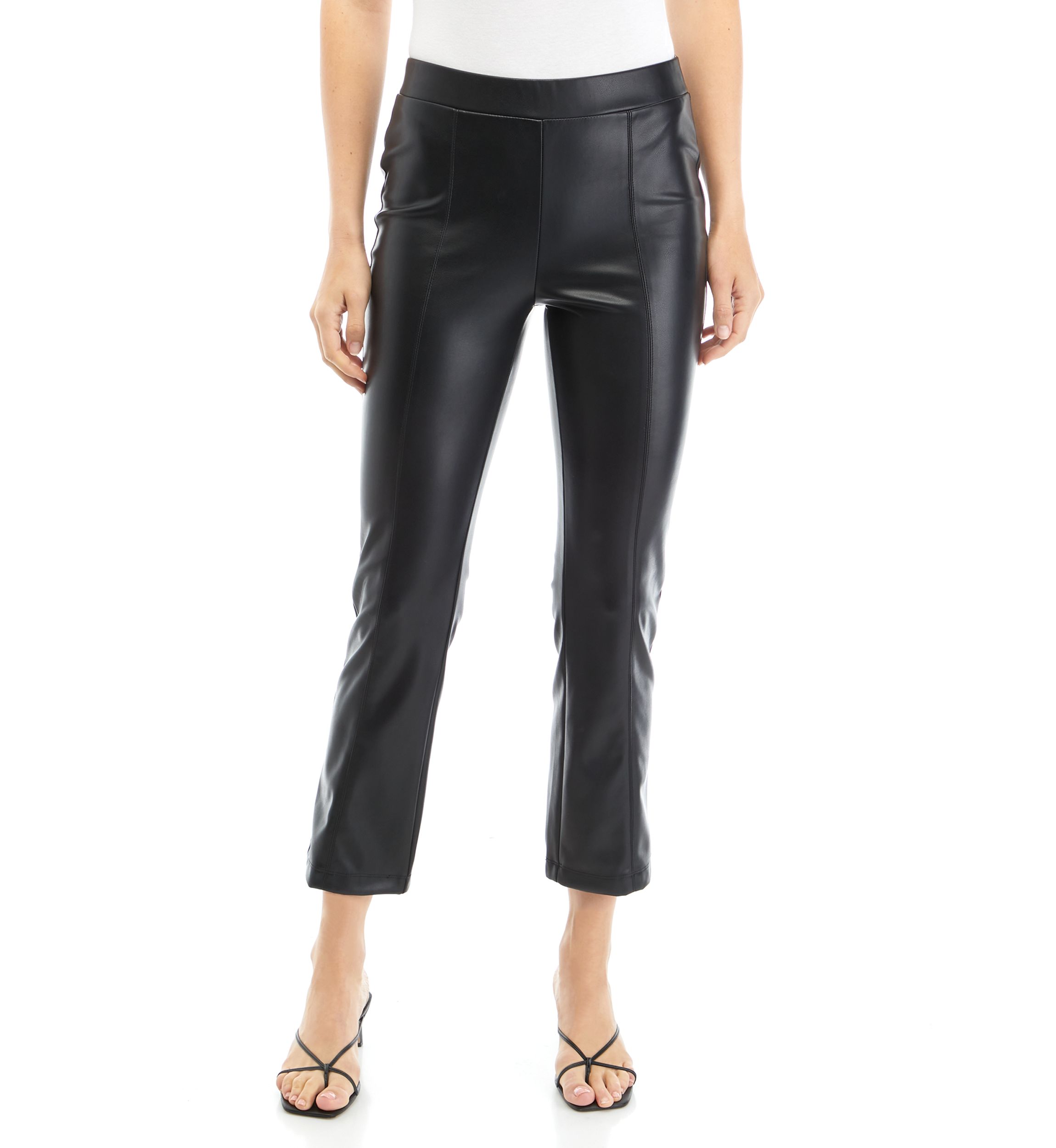 Womens Faux Leather Pants