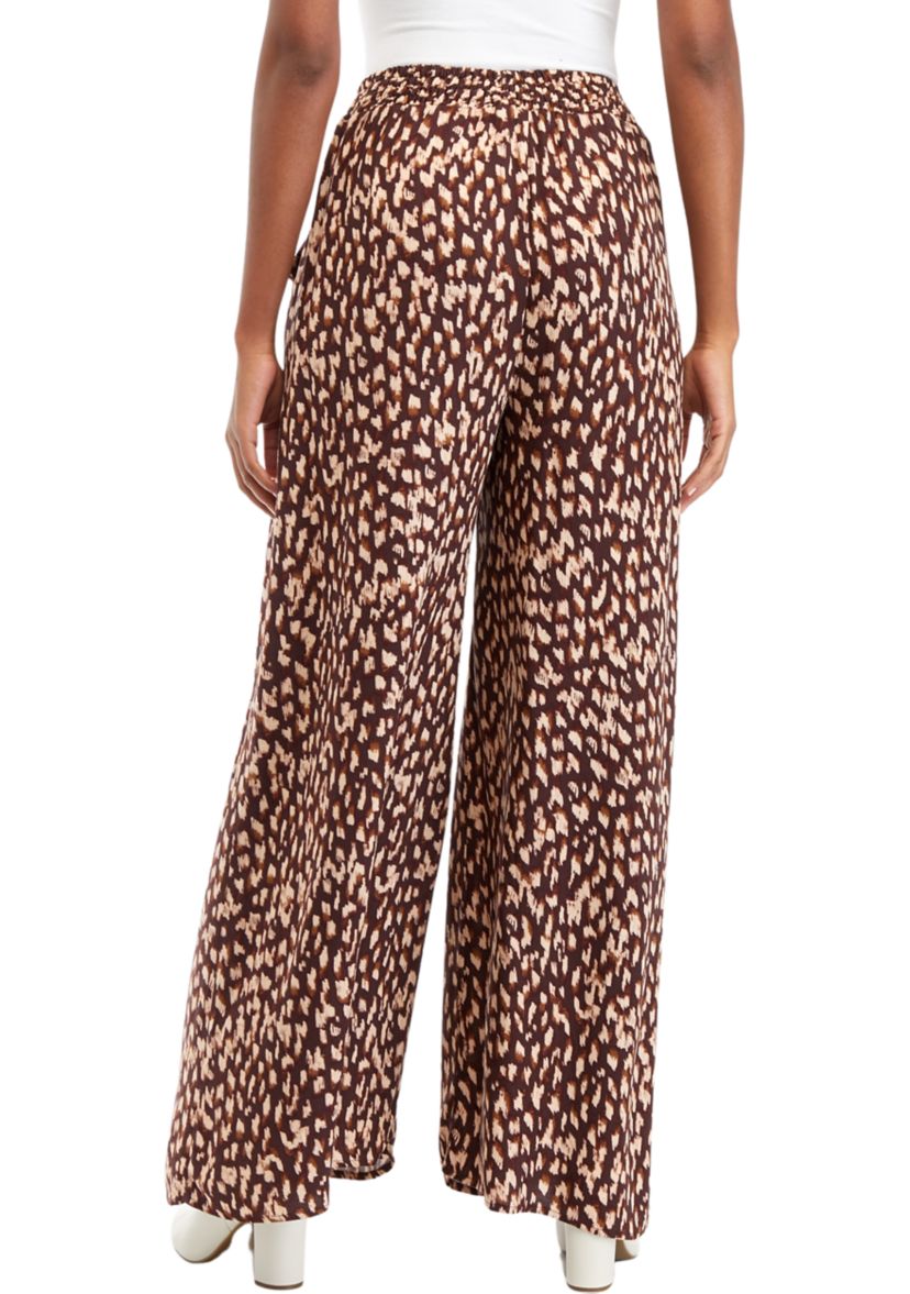 Womens Pull On Wide Leg Pants