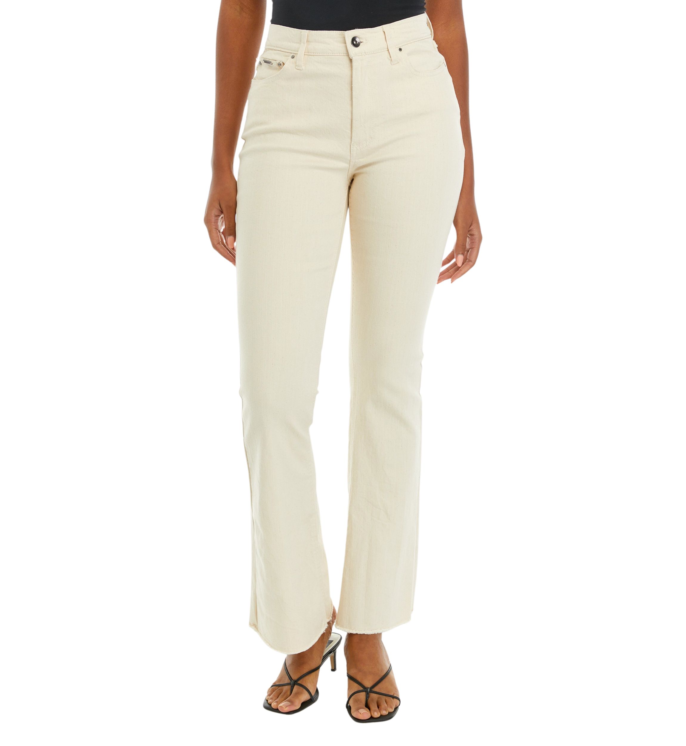 Womens Mid Rise Bootcut Denim Jeans