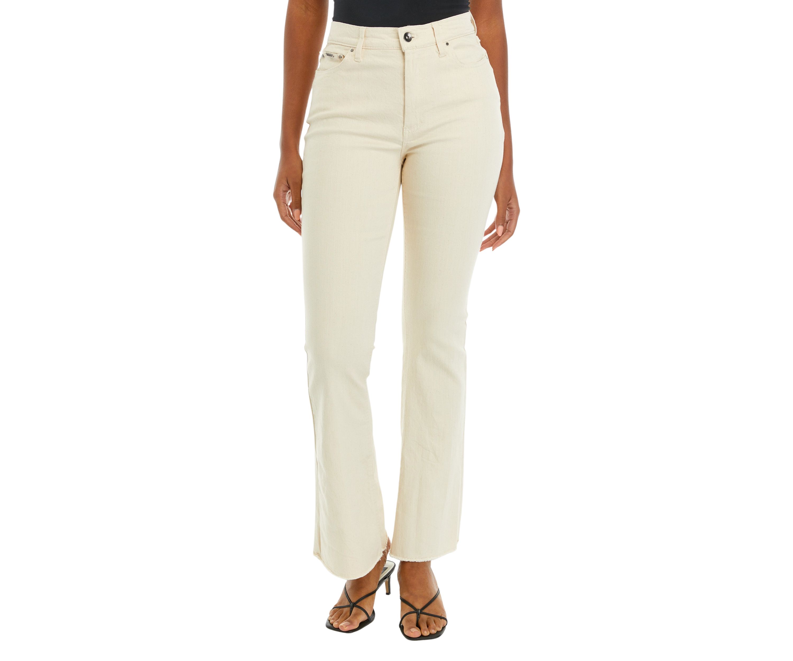 Womens Mid Rise Bootcut Denim Jeans
