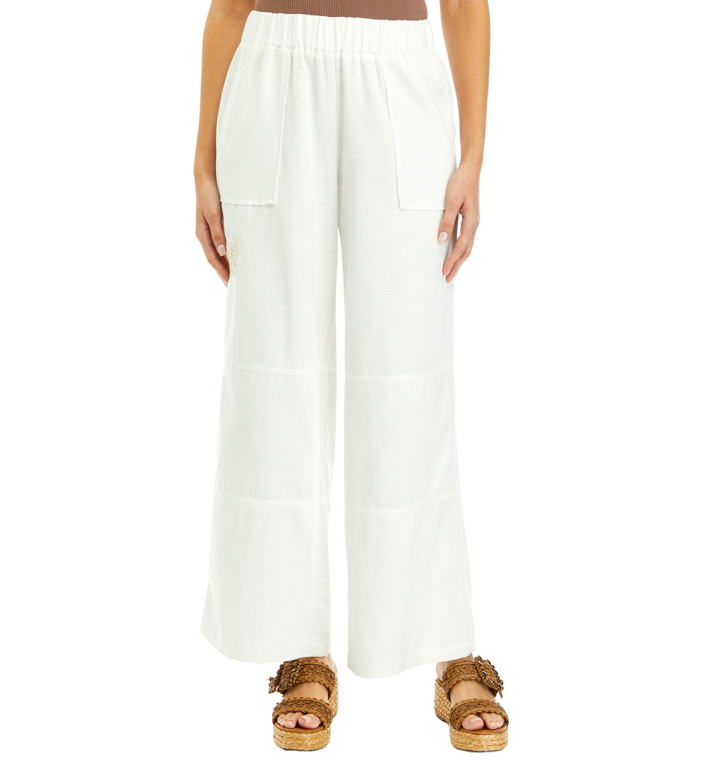 Womens Patch Pocket Trousers