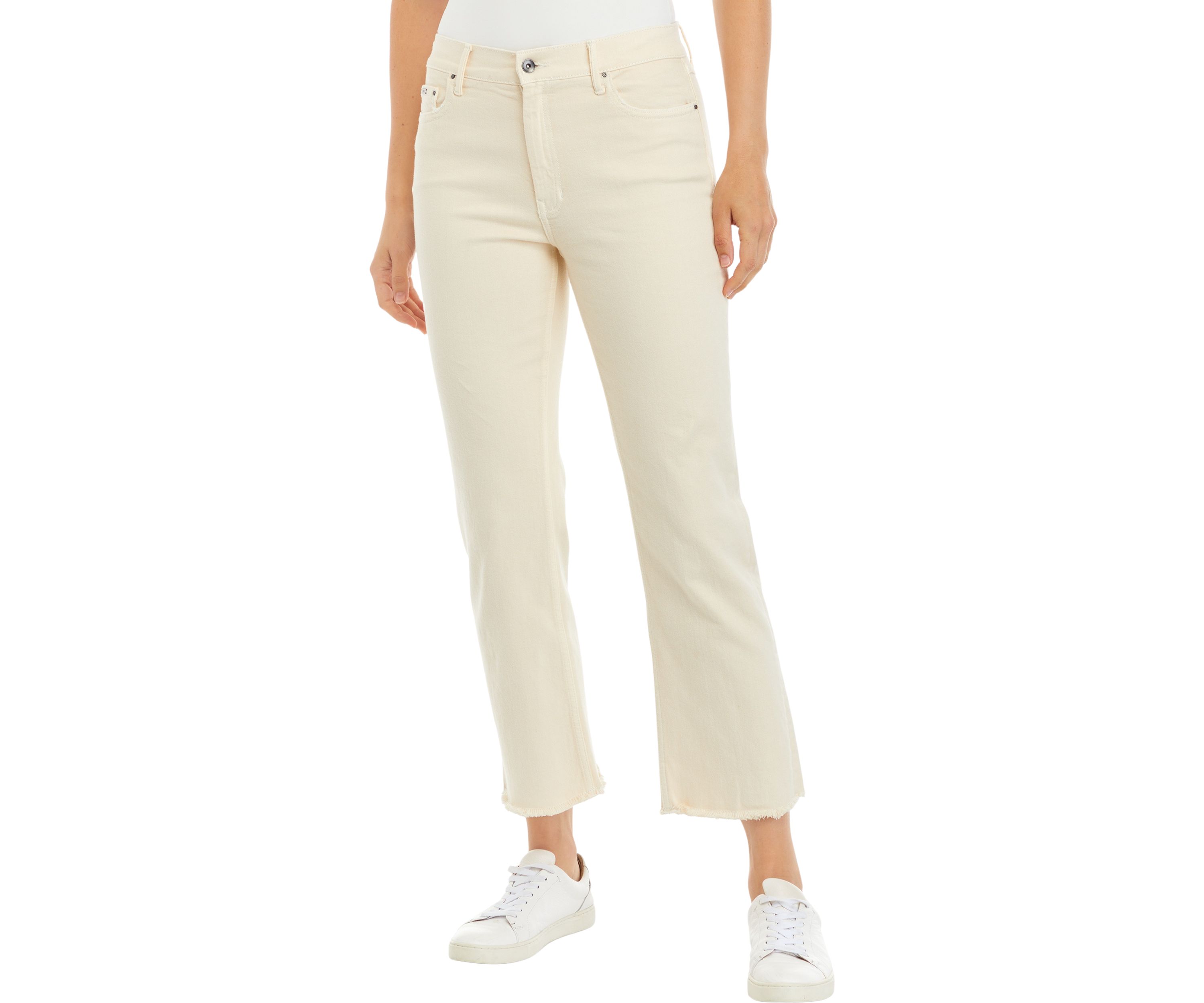 Womens Straight Leg High Rise Jeans