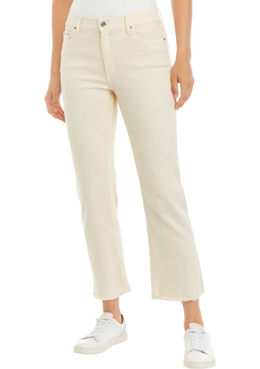 Womens Straight Leg High Rise Jeans