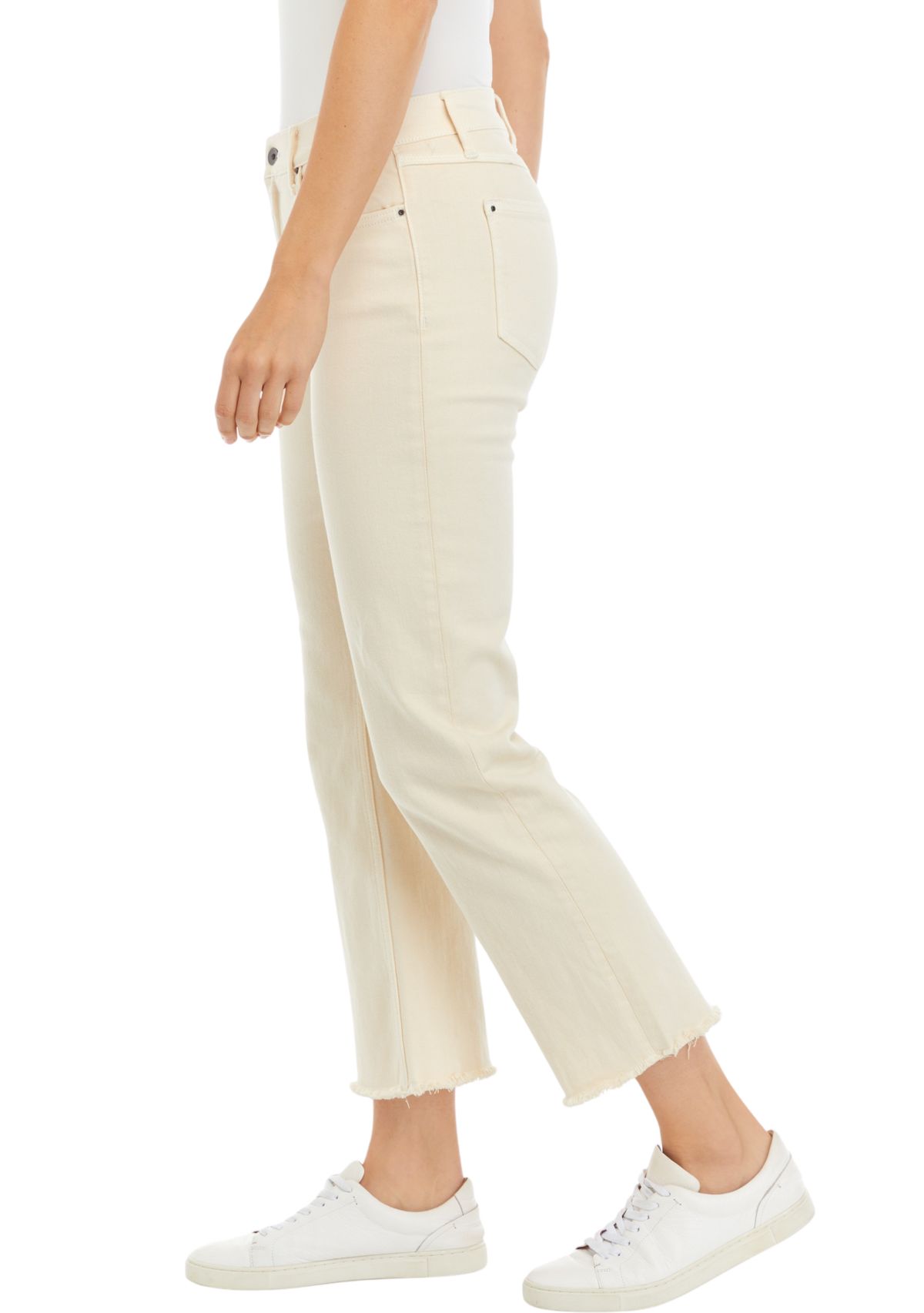 Womens Straight Leg High Rise Jeans