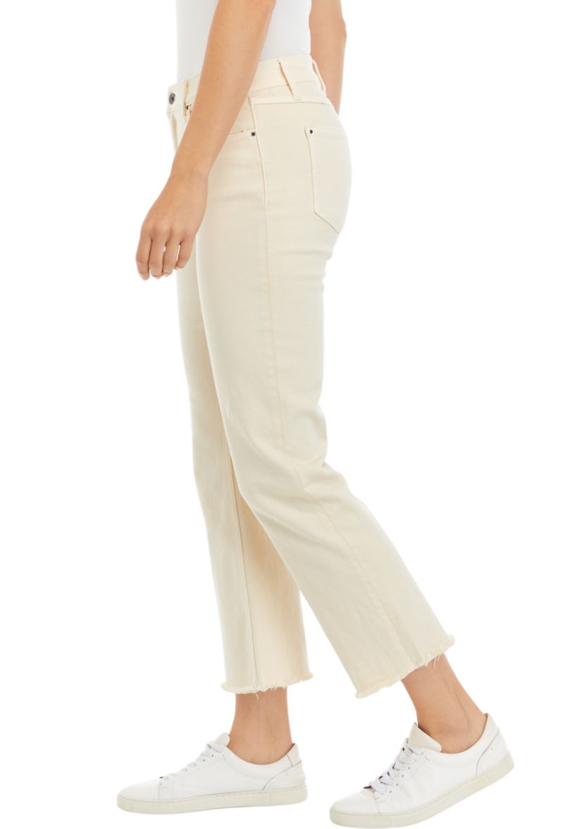 Womens Straight Leg High Rise Jeans