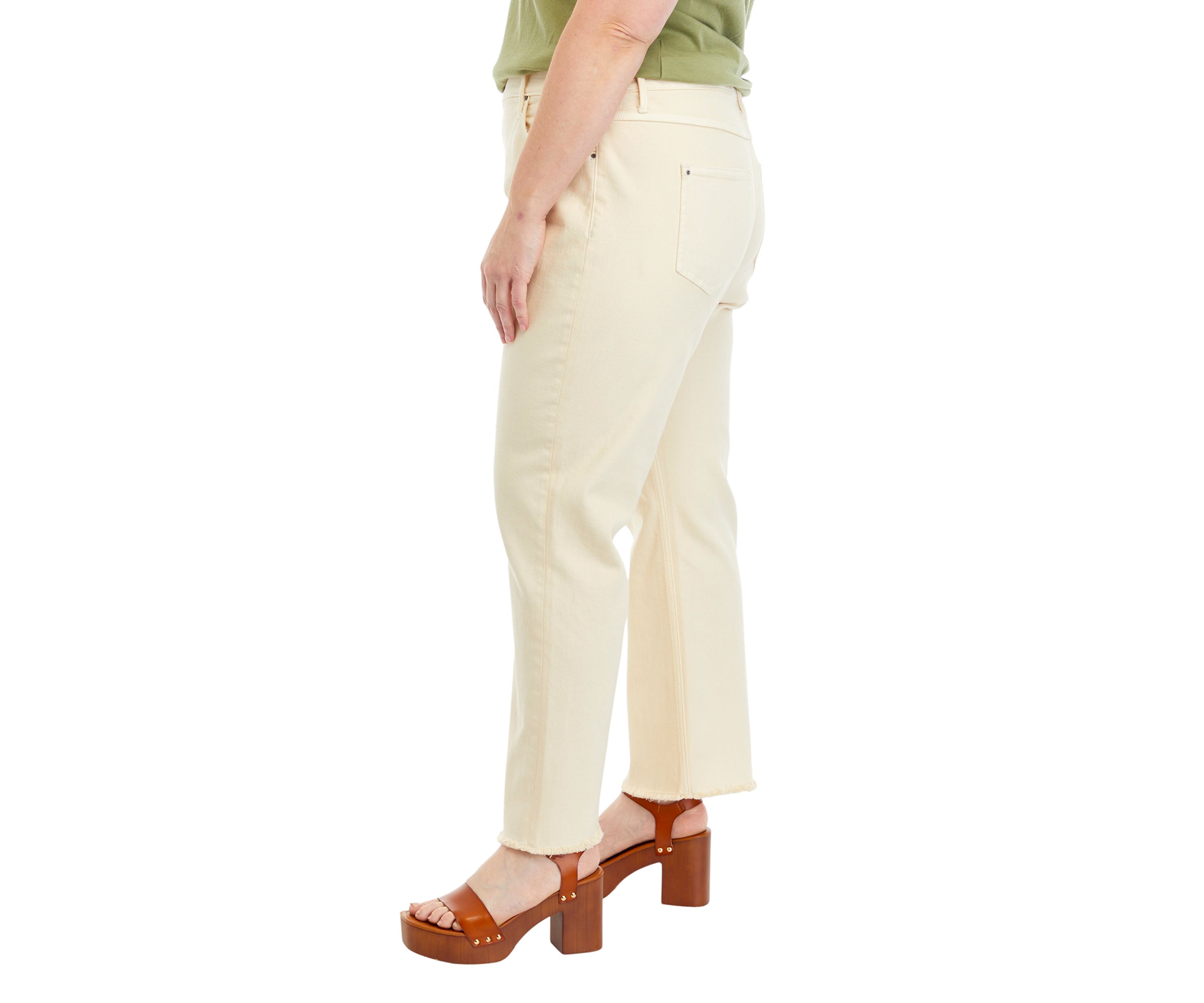 Plus Size Straight Leg High Rise Jeans