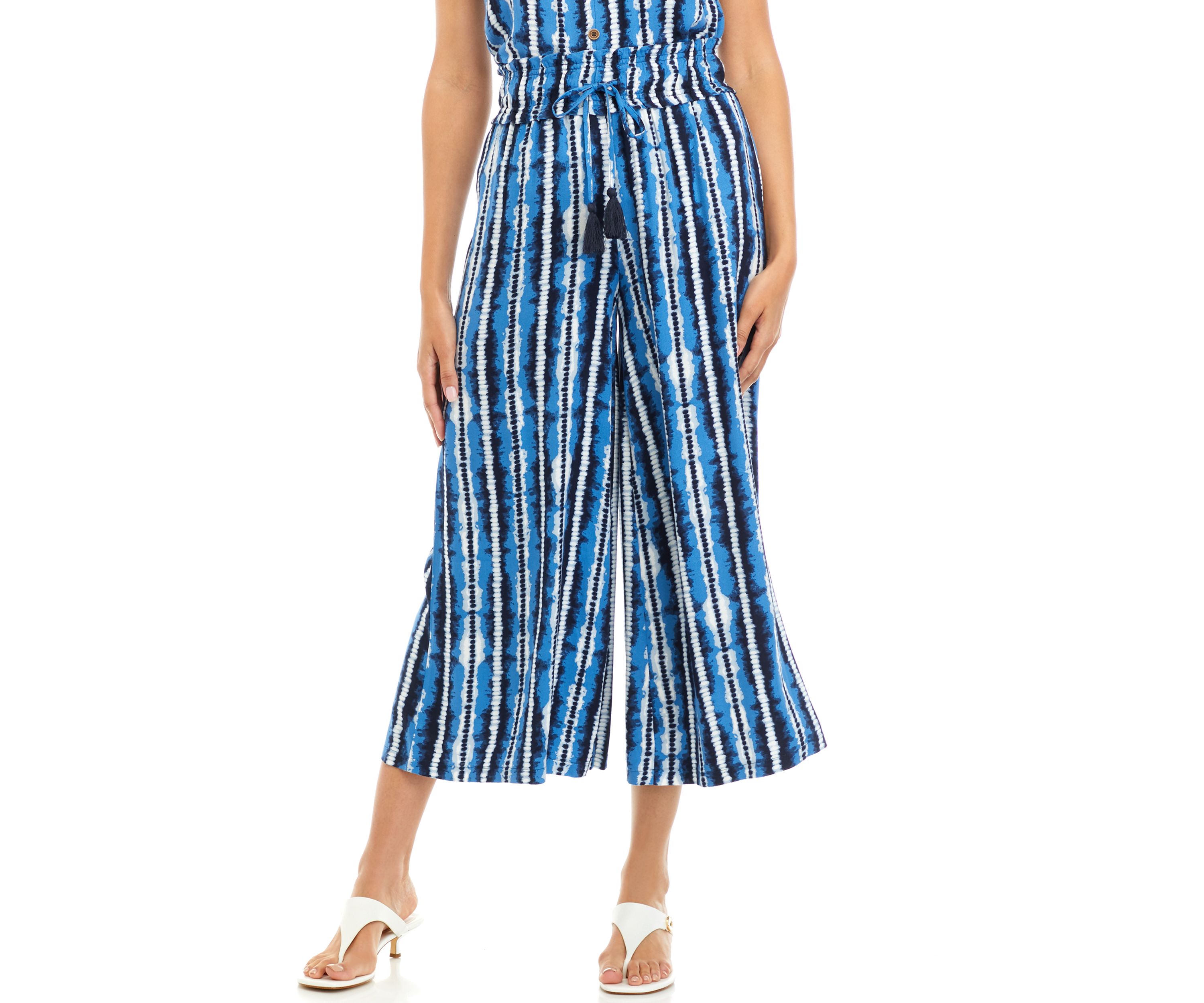 Womens Pull On  Pants Embroidery