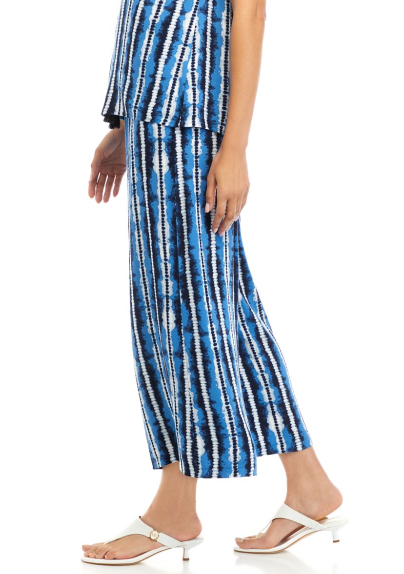Womens Pull On  Pants Embroidery