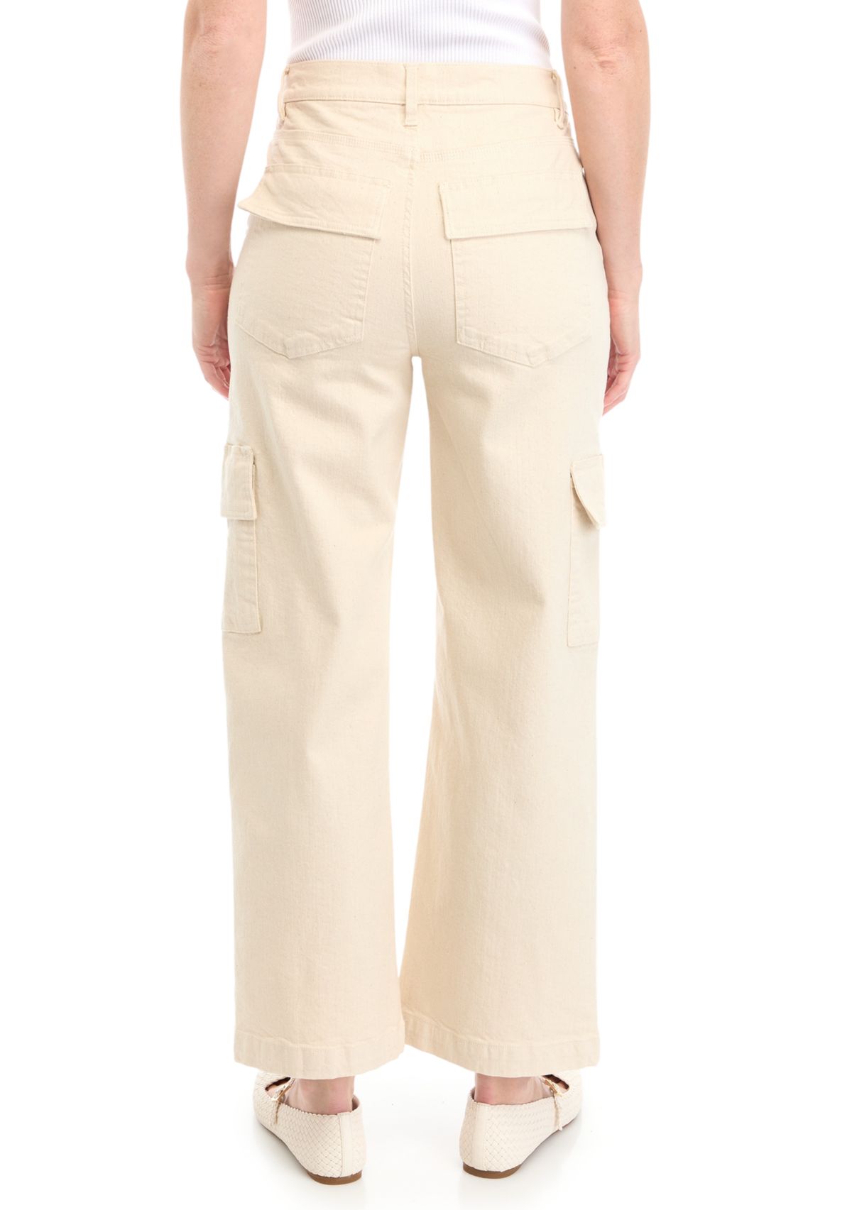 Womens High Rise Cargo Pants