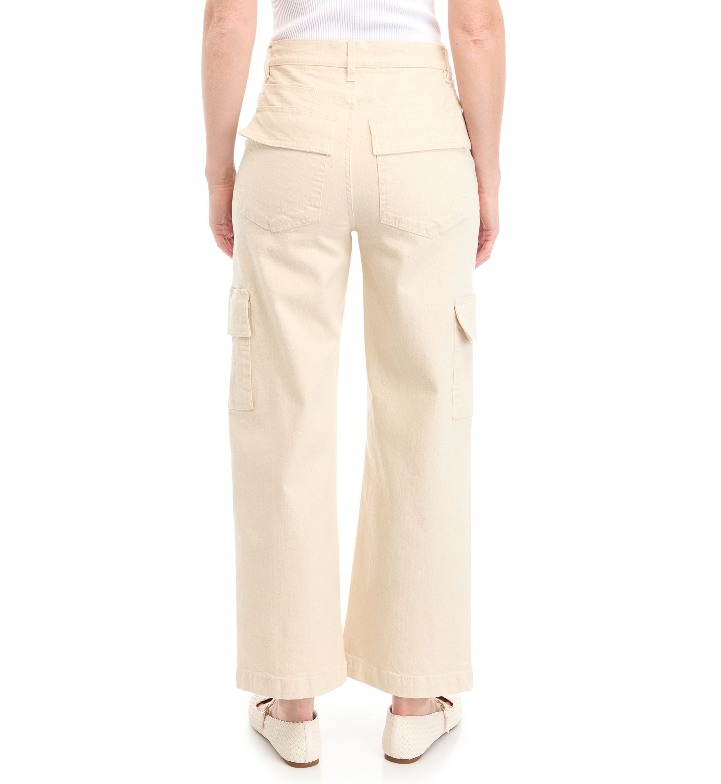 Womens High Rise Cargo Pants