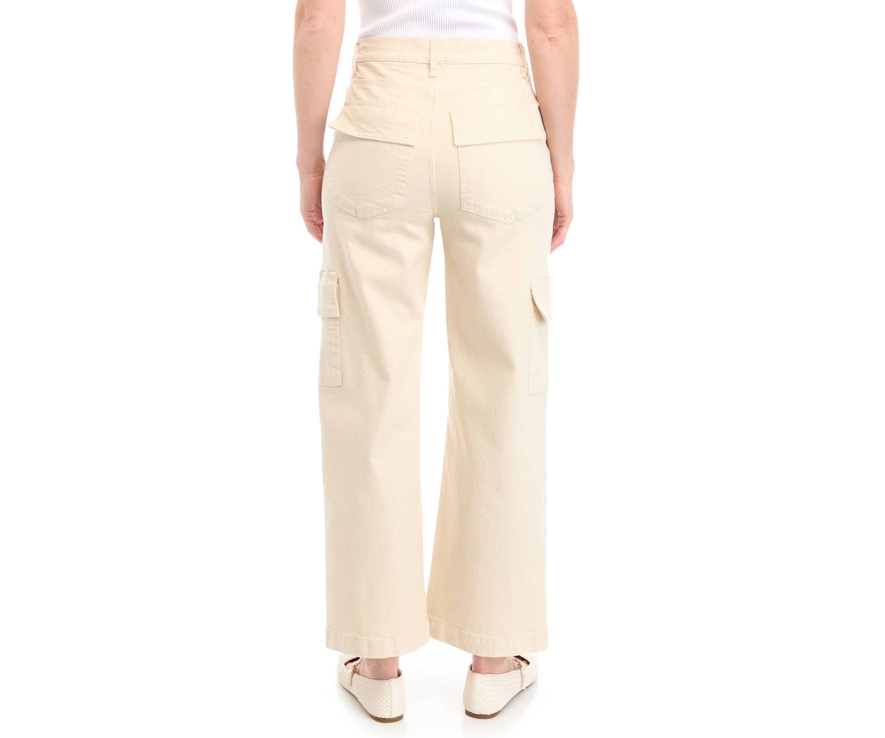 Womens High Rise Cargo Pants