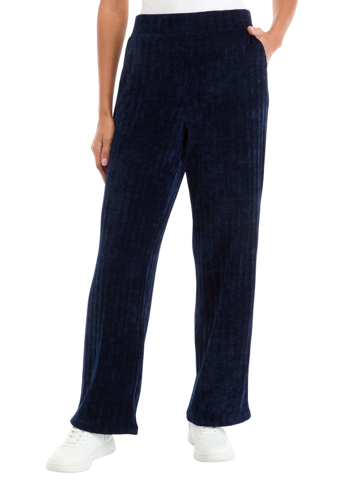 Womens Pull On Straight Leg Pants