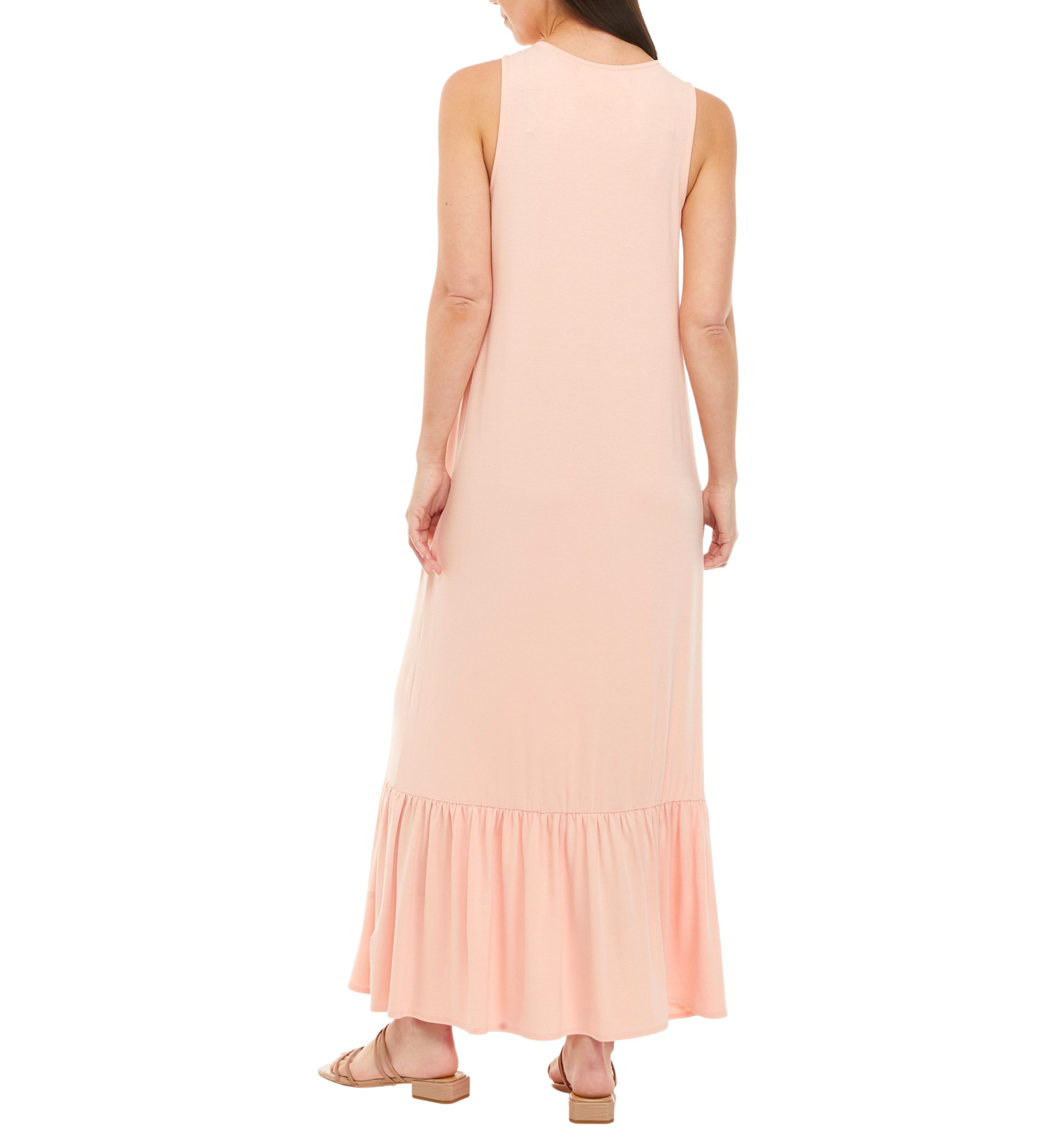 Sleeveless Embroidered Midi Dress 