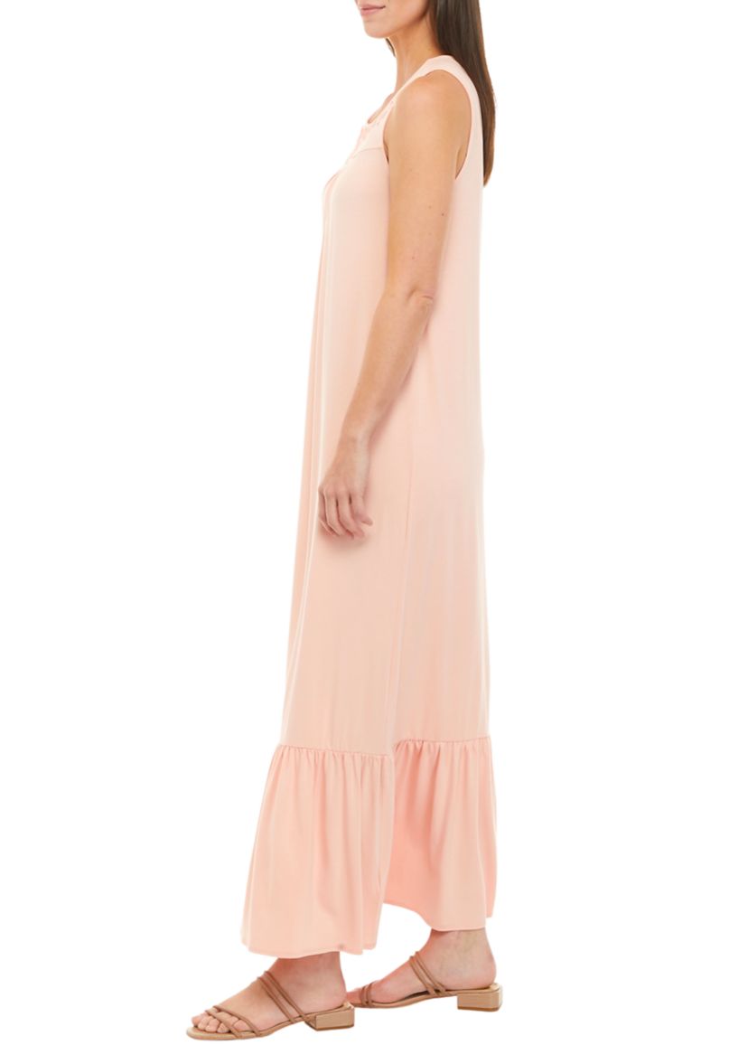 Sleeveless Embroidered Midi Dress 