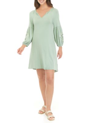 green emerald velvet dress Leo Beaded Mini Dress main image 1