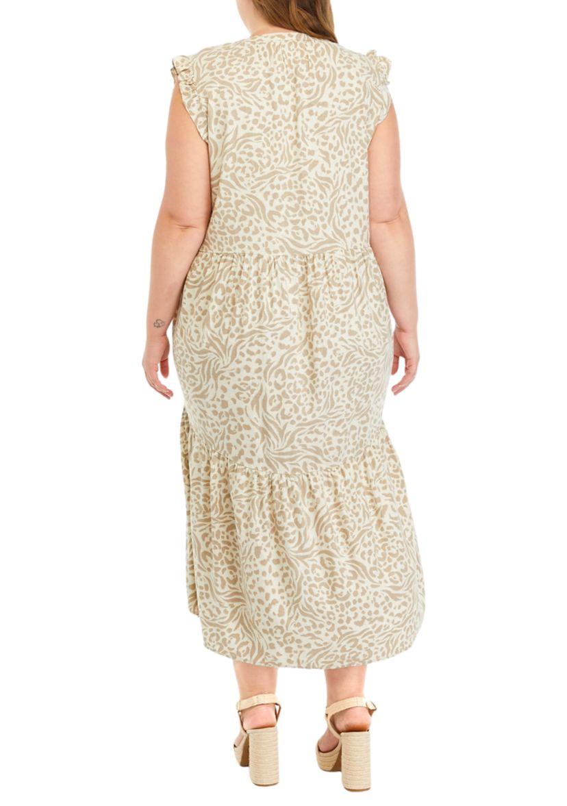 Plus Size Tiered Maxi Dress