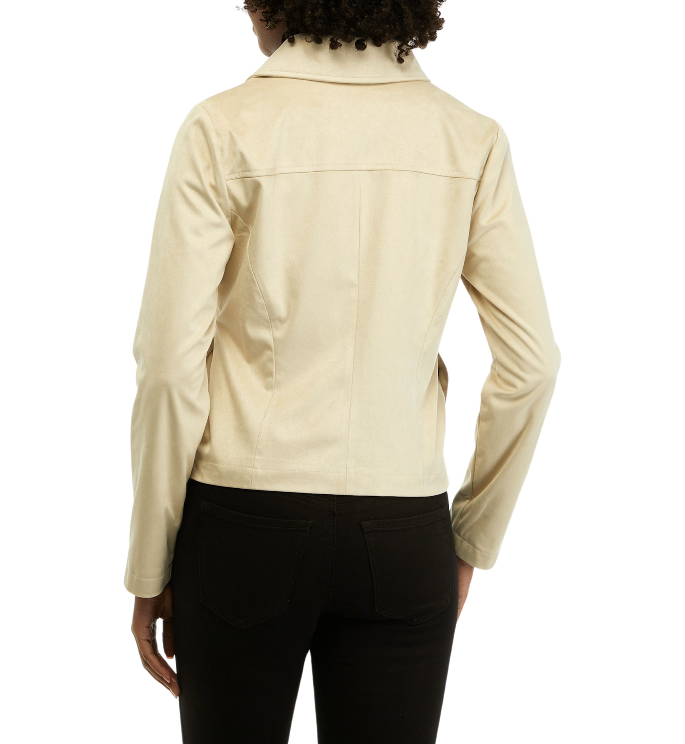 Womens Suede Moto Jacket 