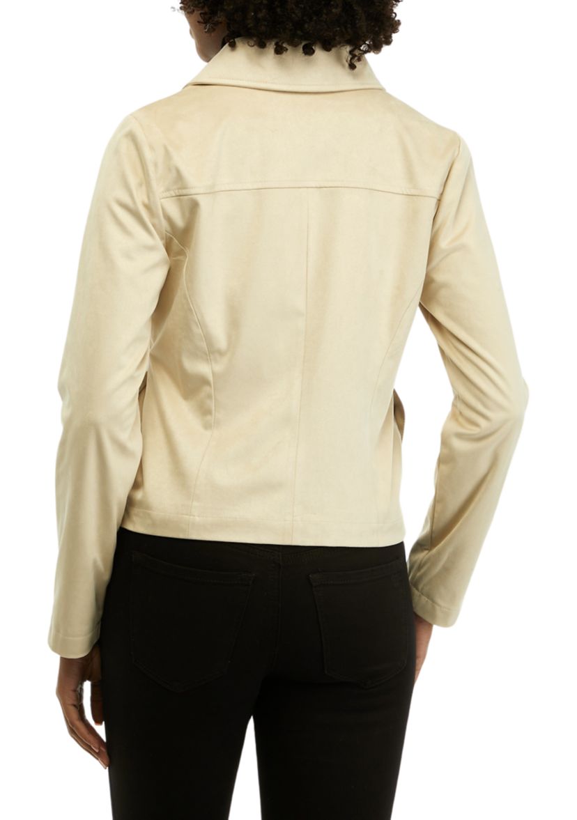 Womens Suede Moto Jacket 