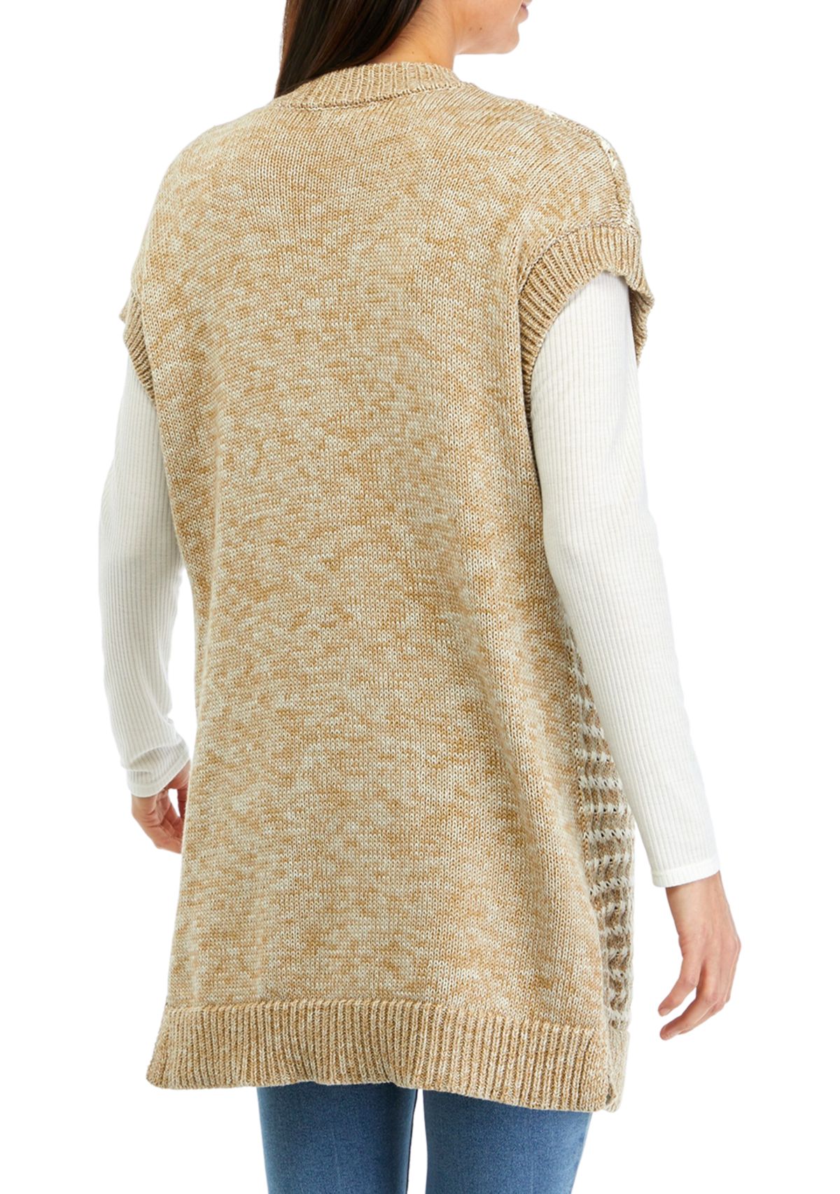 Womens Open Stripe Vest