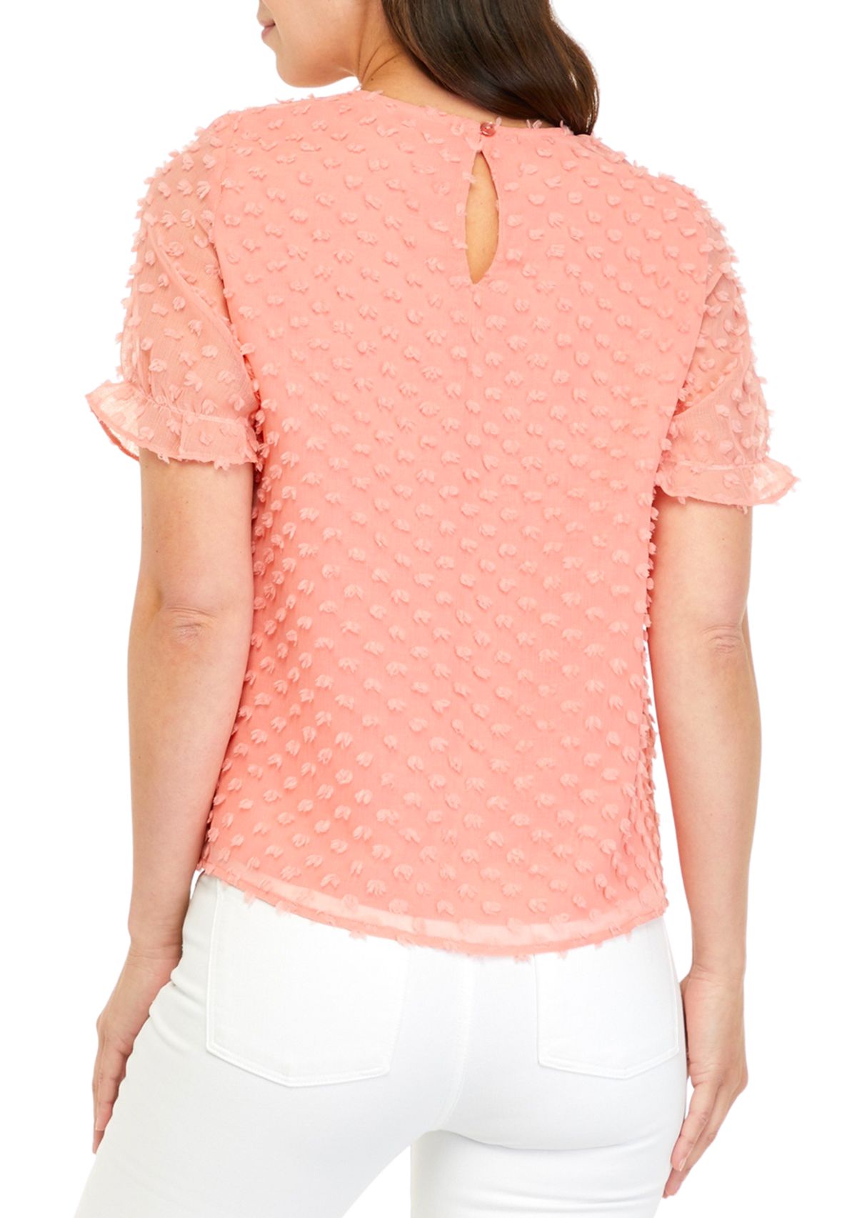 Womens Short Sleeve Femme Novel Woven Shirt