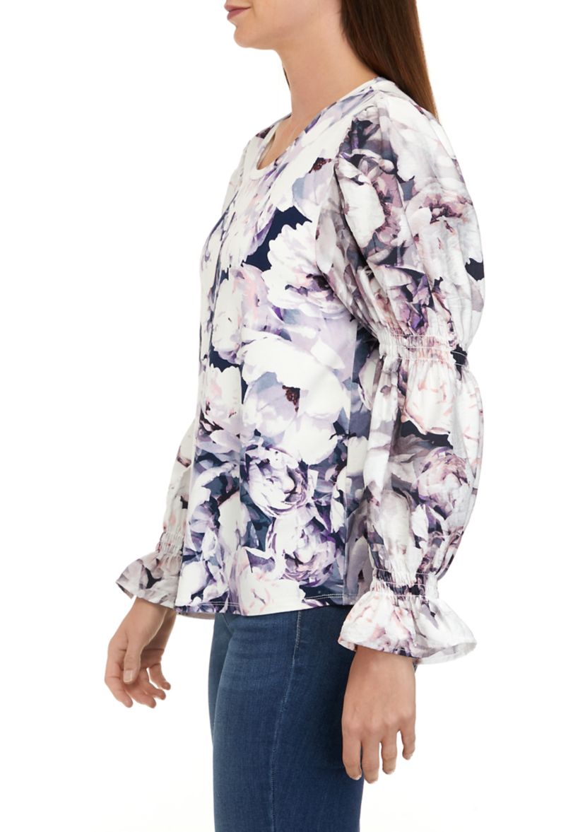 Womens Long Sleeve Knit Top